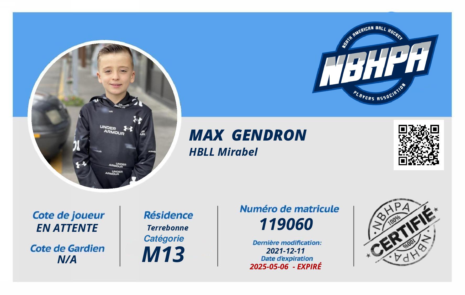 Max  Gendron
