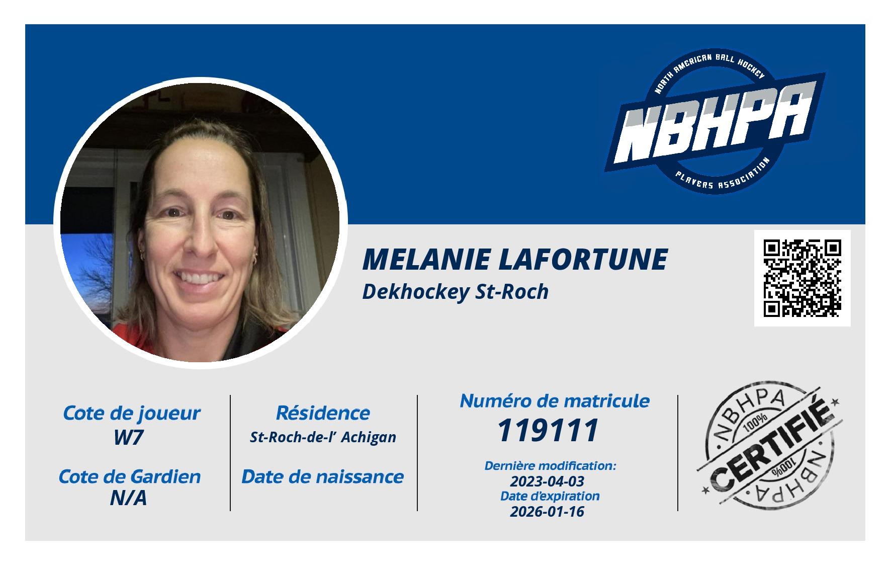 Melanie Lafortune