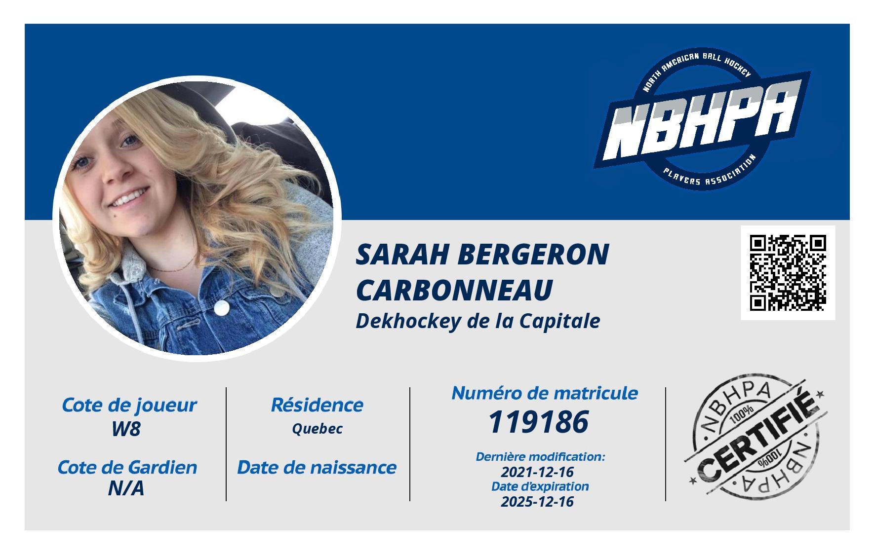 Sarah Bergeron Carbonneau