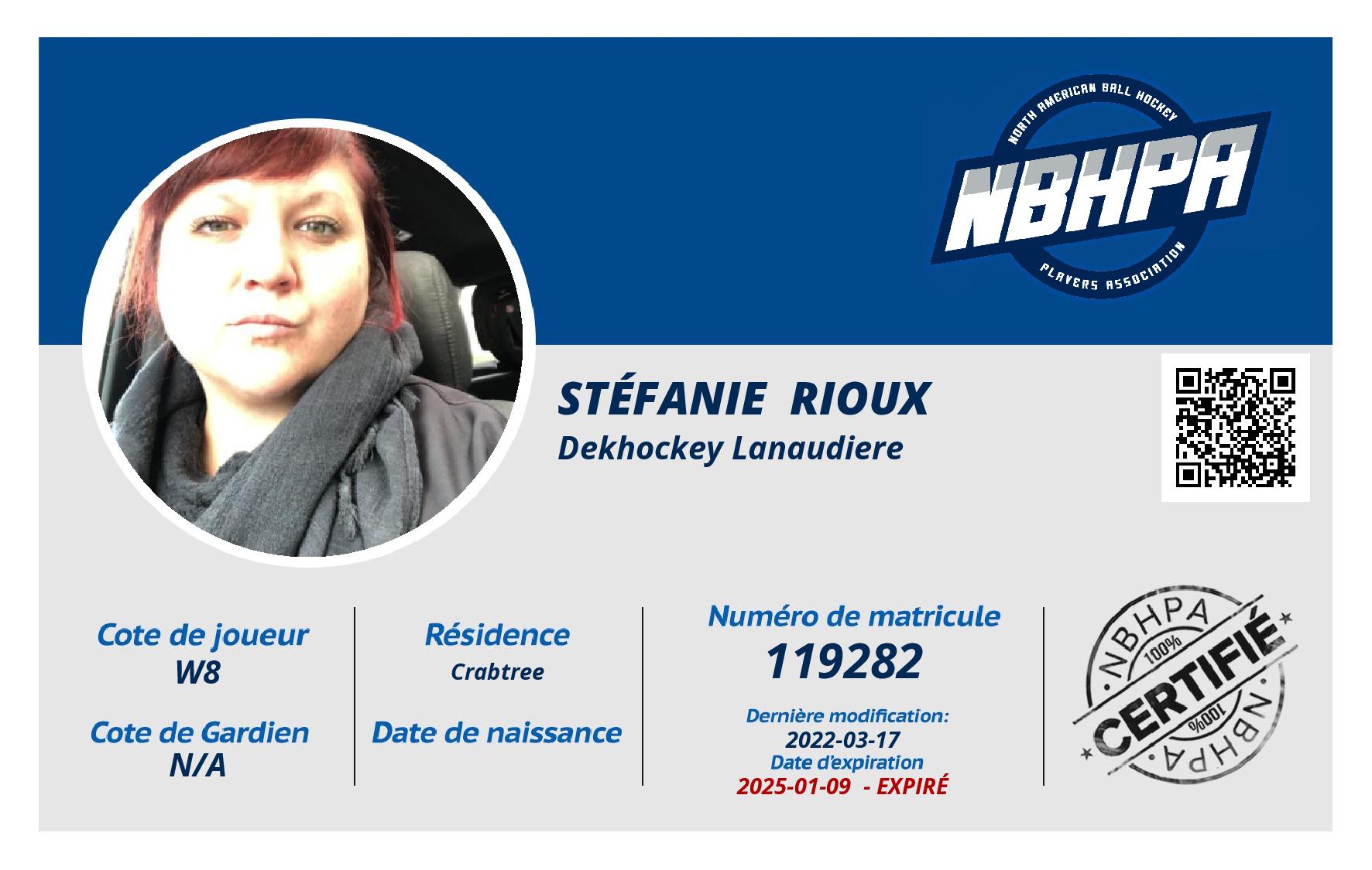 Stéfanie  Rioux
