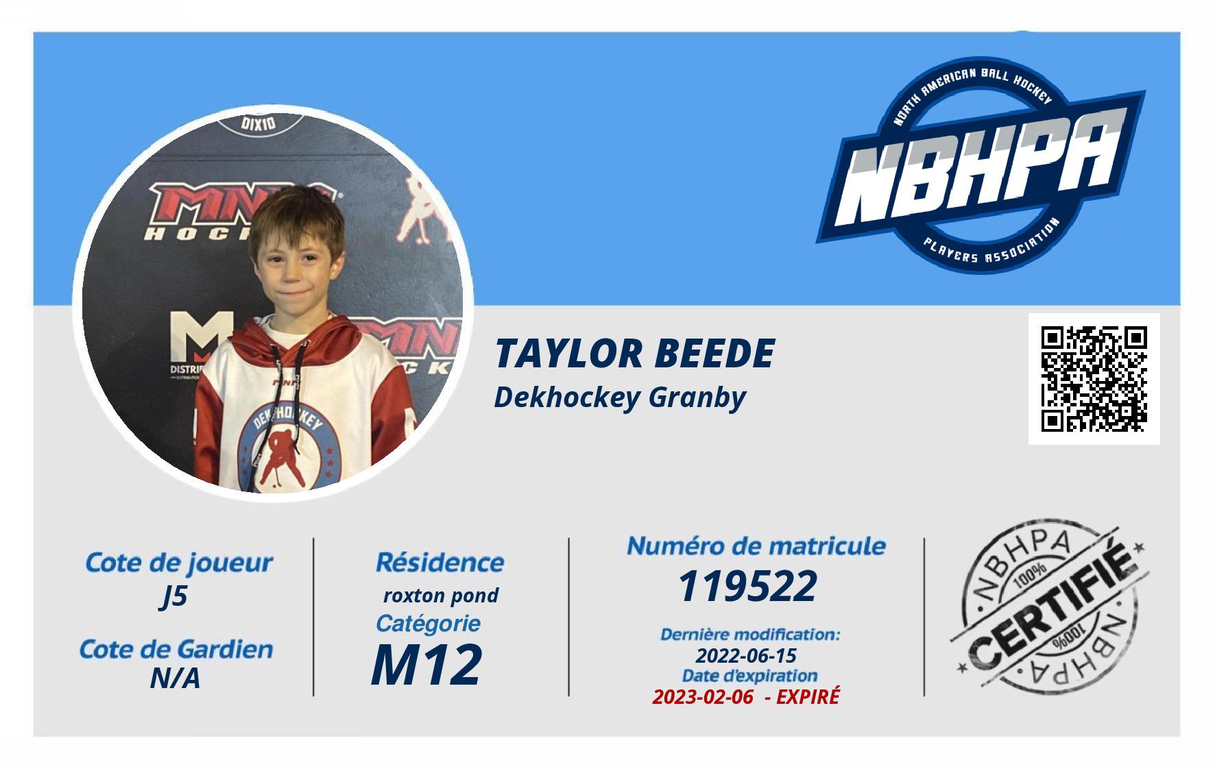 Taylor Beede