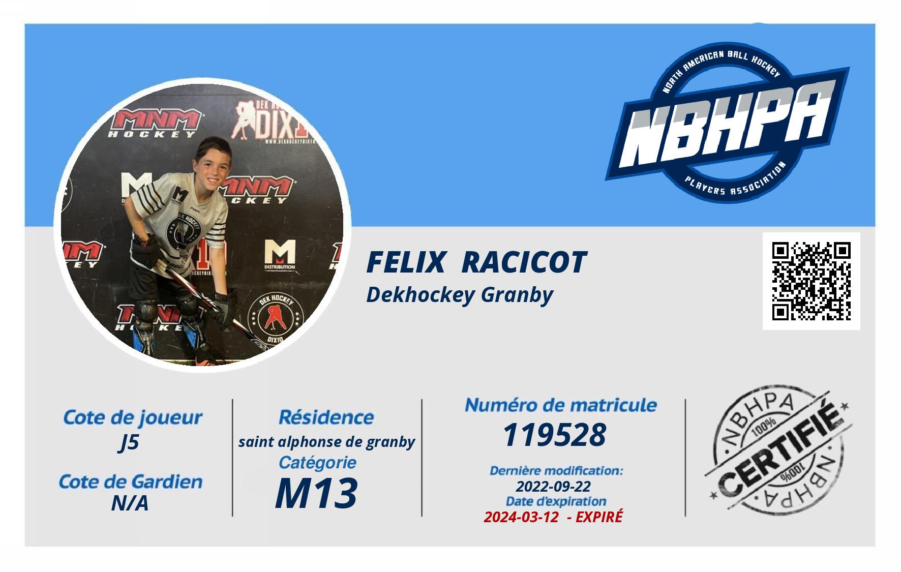 Felix  Racicot