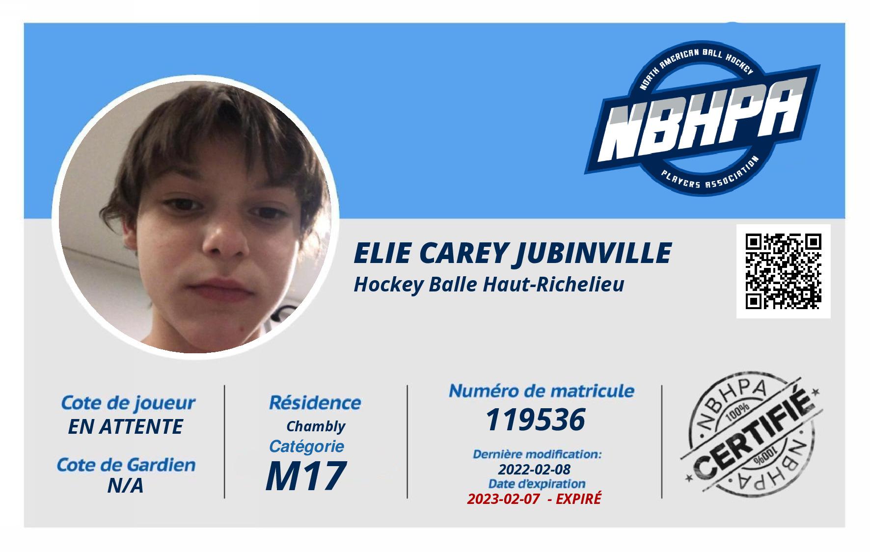 Elie Carey Jubinville