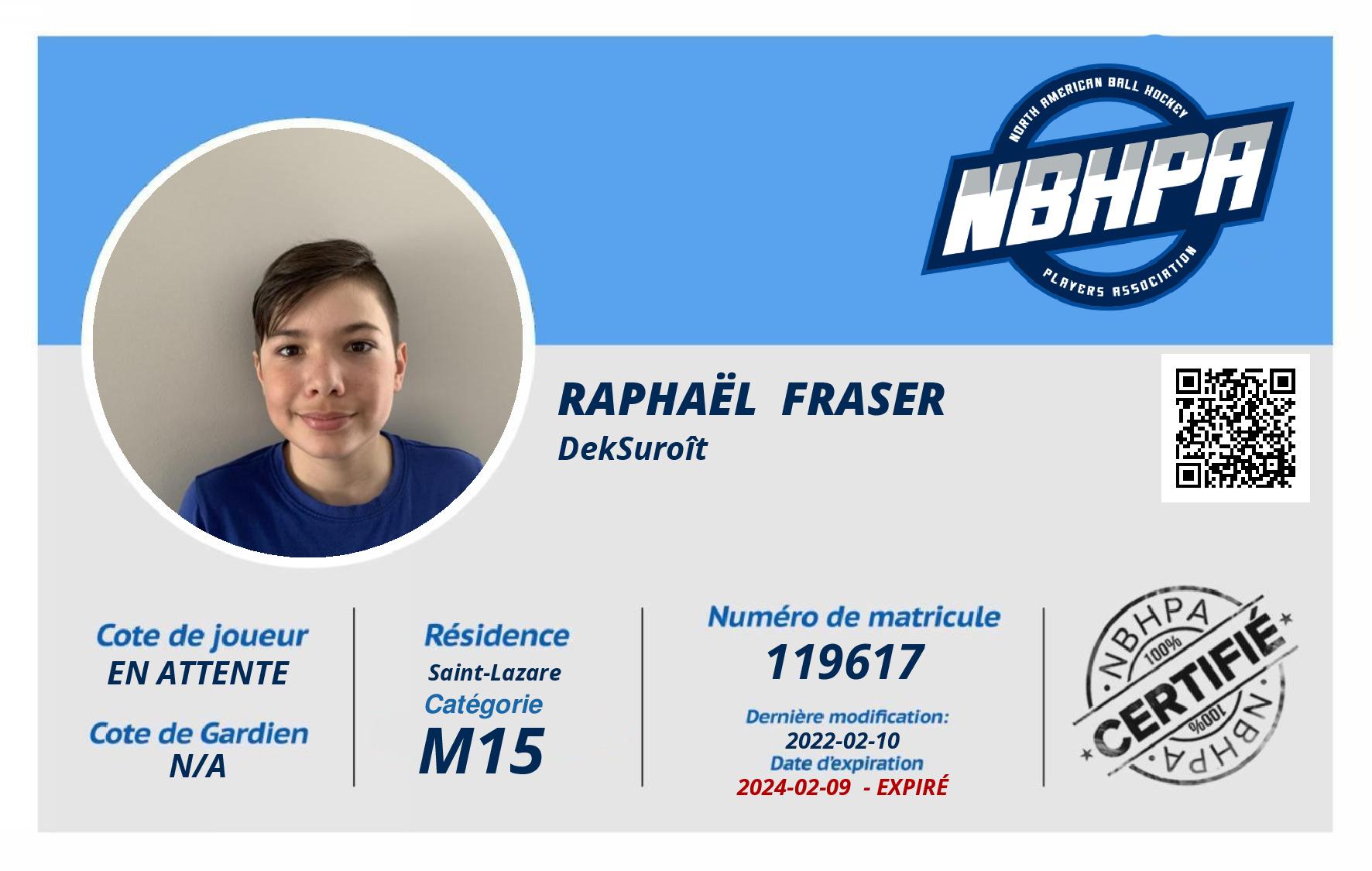 Raphaël  Fraser