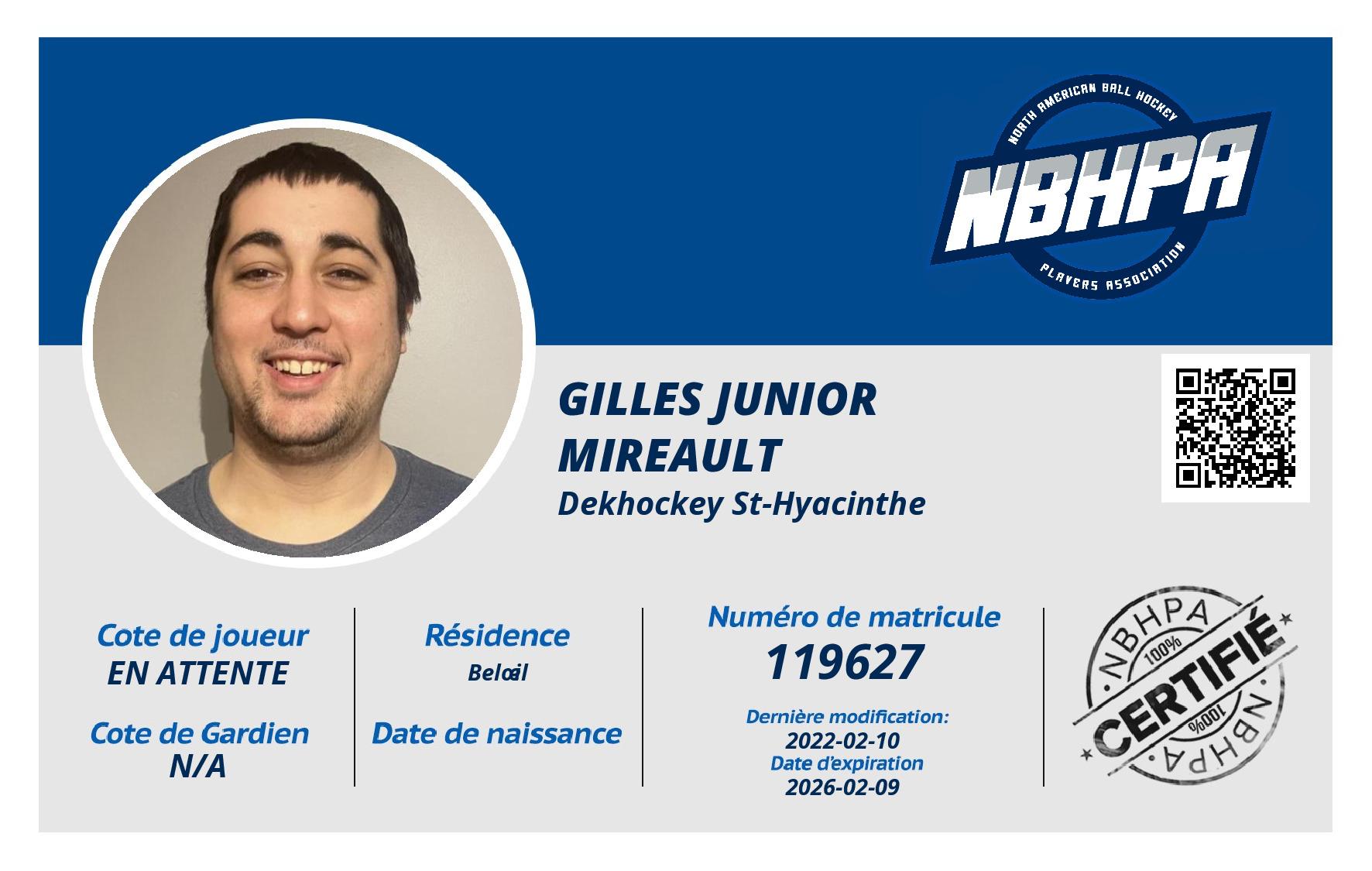 Gilles Junior Mireault
