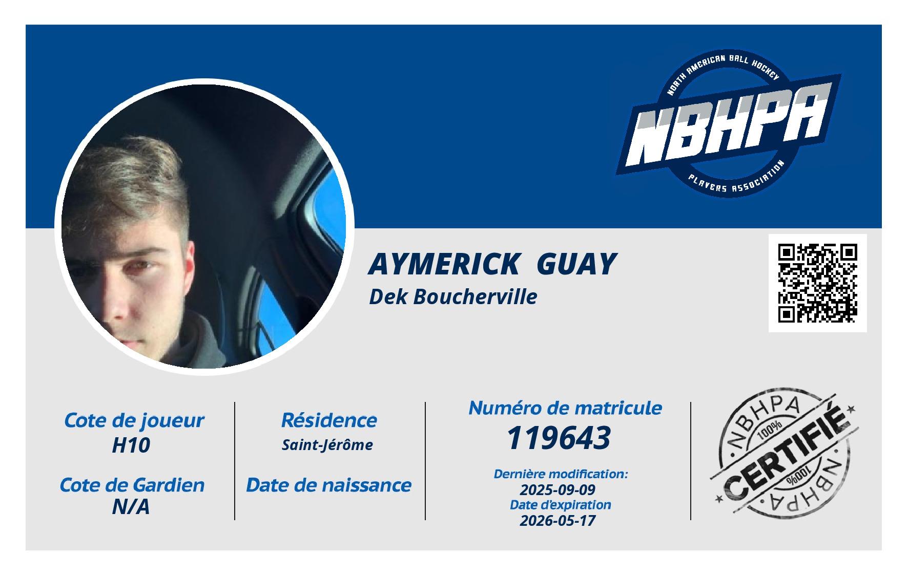 Aymerick  Guay 