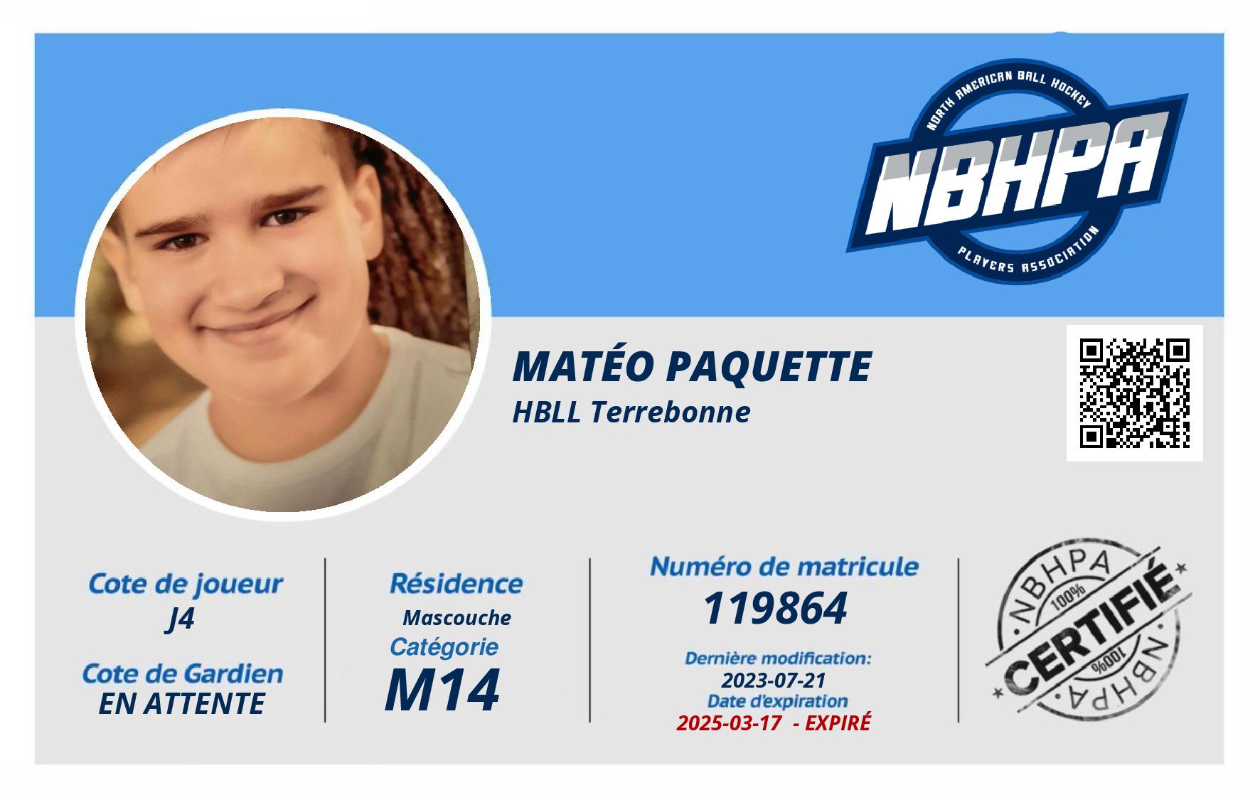 Matéo Paquette