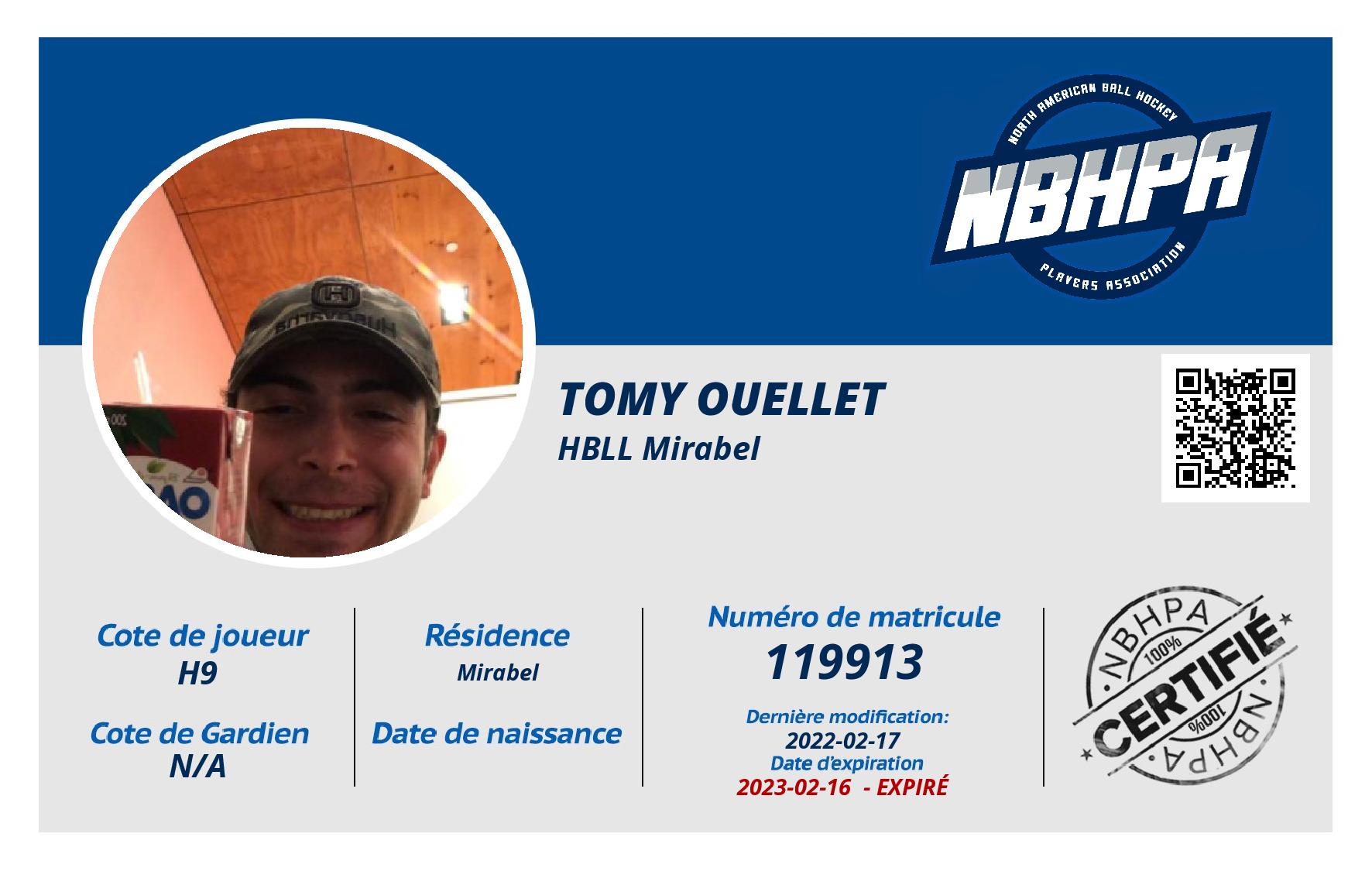 Tomy Ouellet 