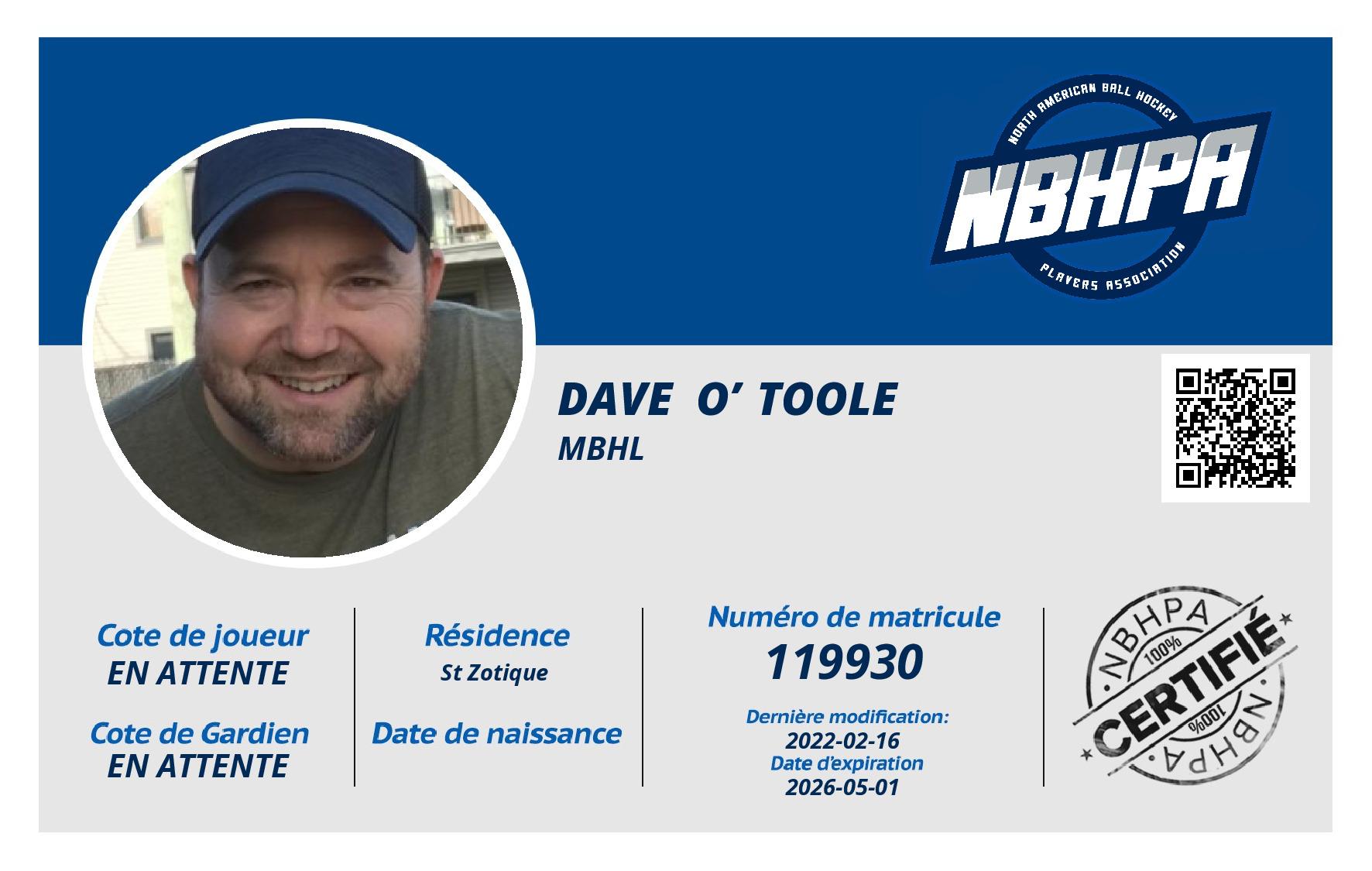 Dave  O’Toole 