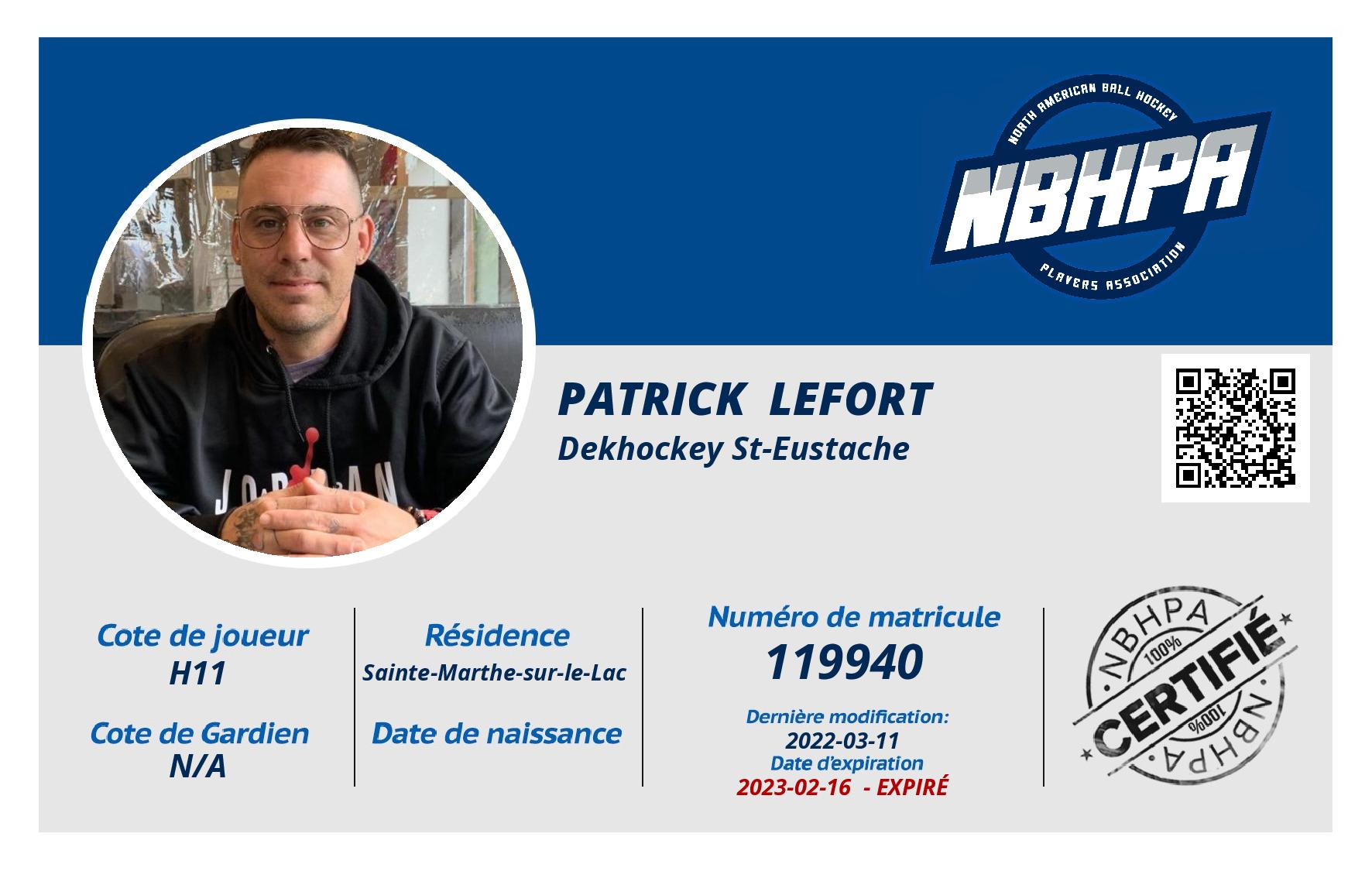 Patrick  Lefort 