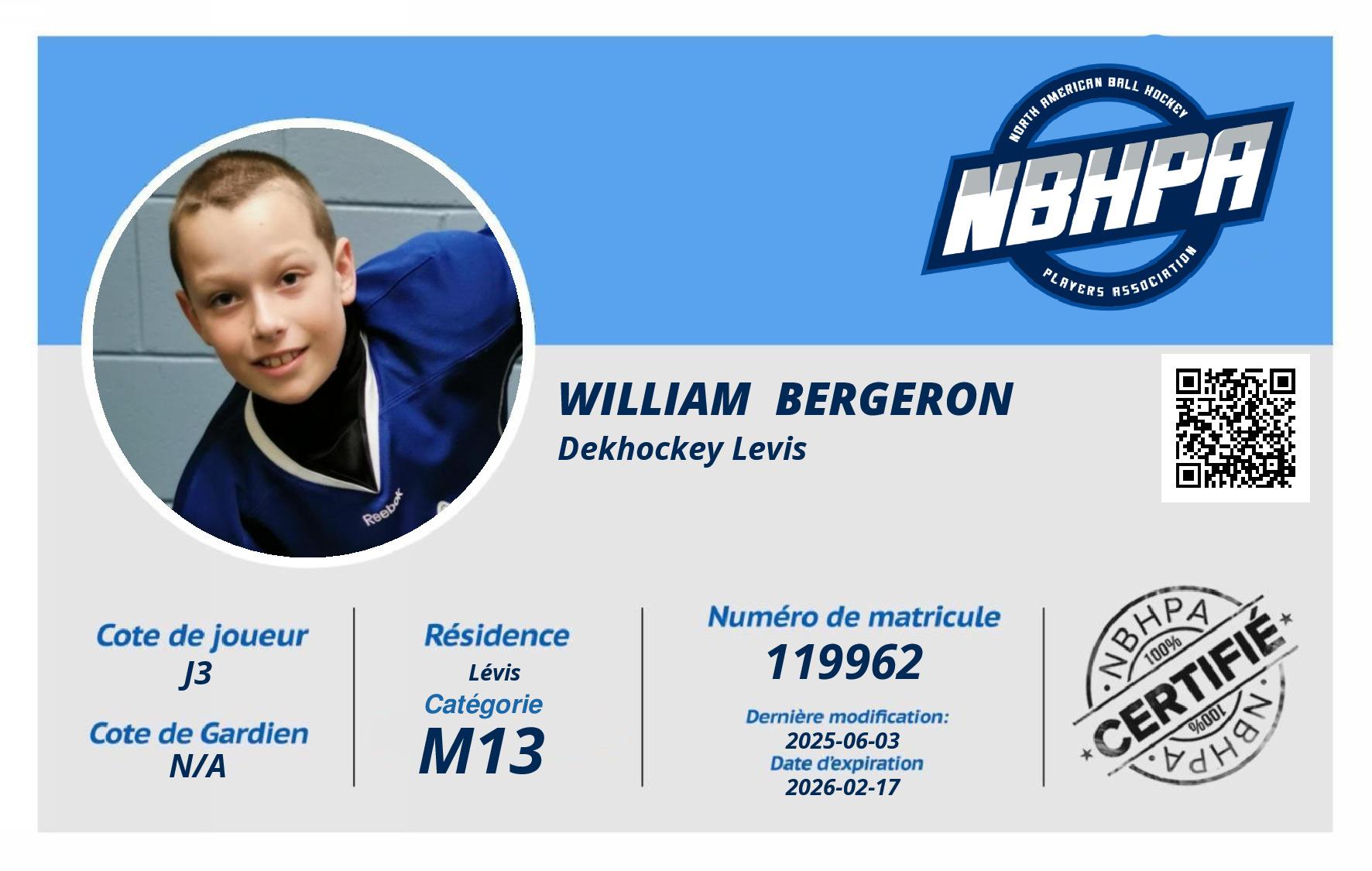 William  Bergeron