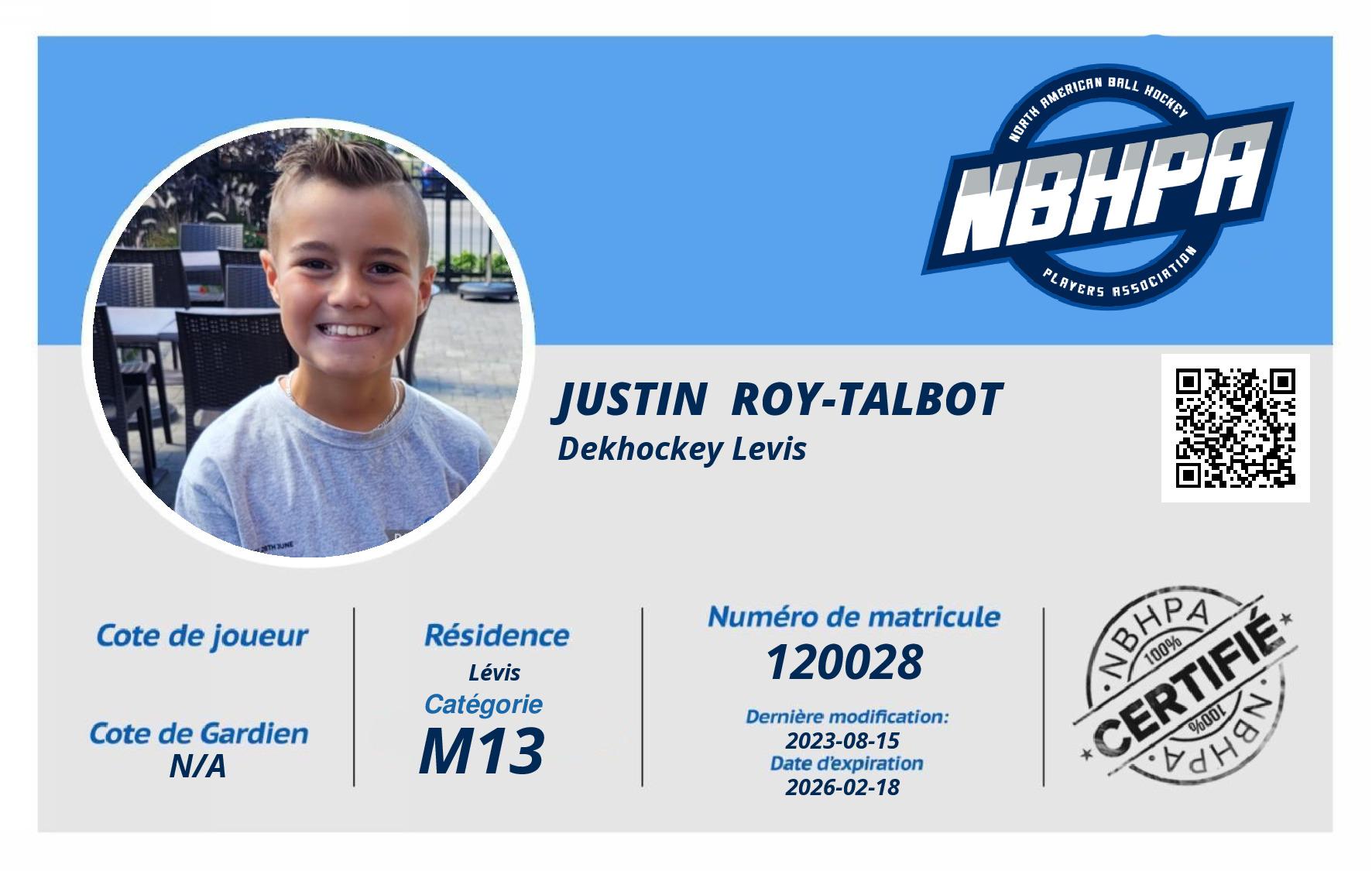 Justin  Roy-Talbot 