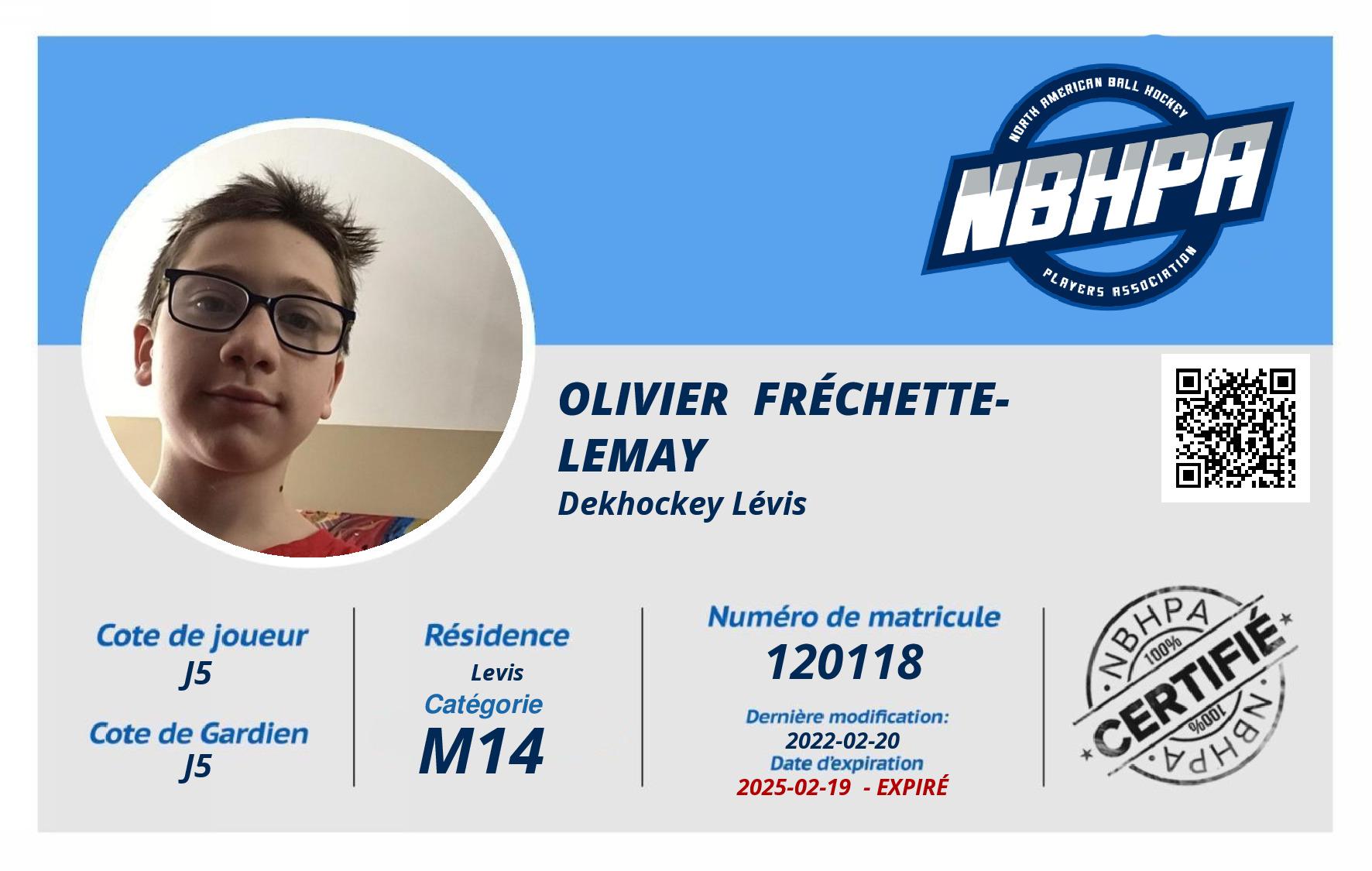 Olivier  Fréchette-Lemay 