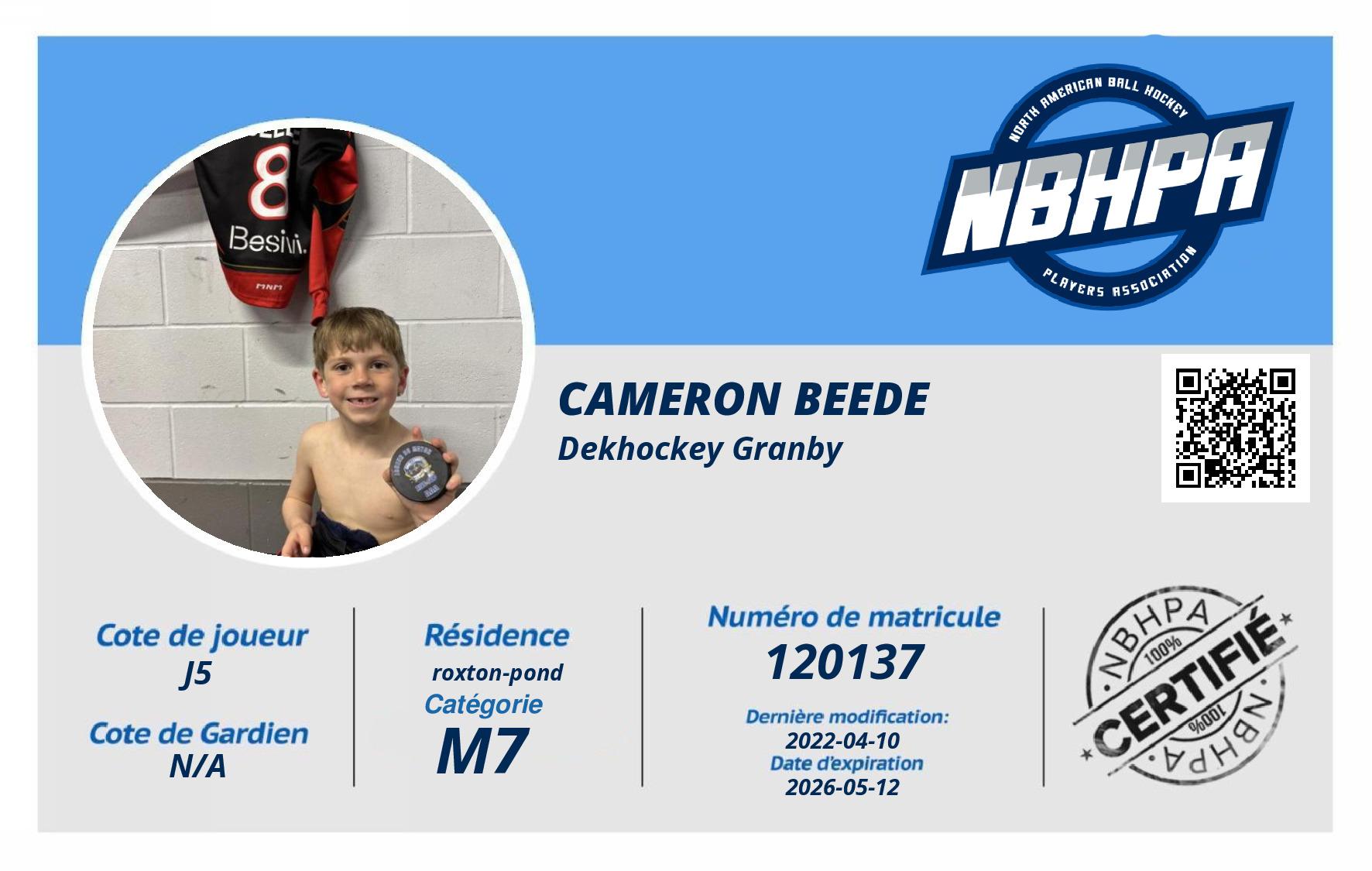 Cameron Beede