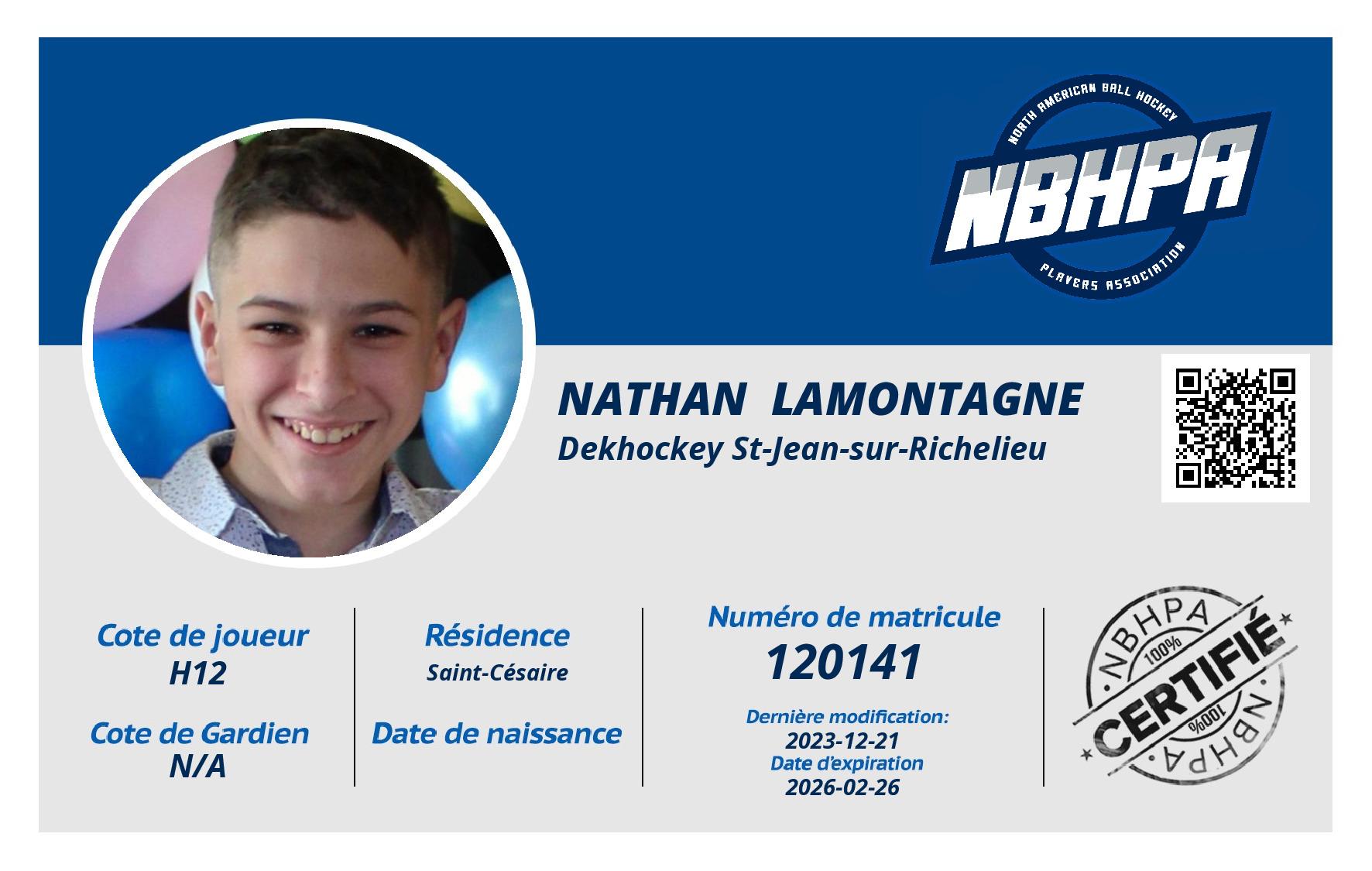 Nathan  Lamontagne