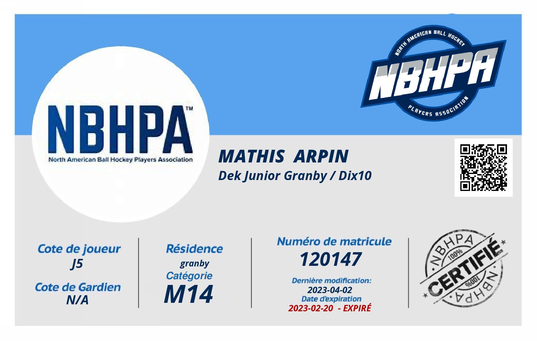 Mathis  Arpin