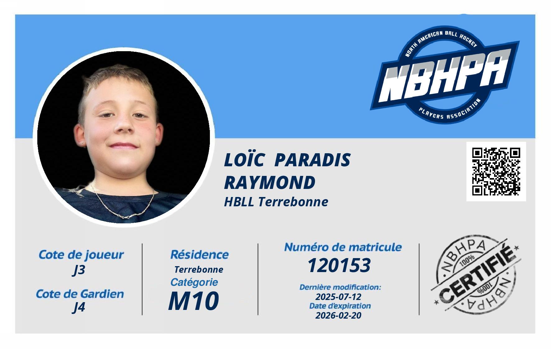 Loïc  Paradis Raymond 