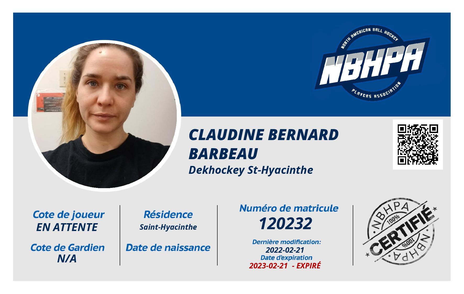 Claudine Bernard Barbeau