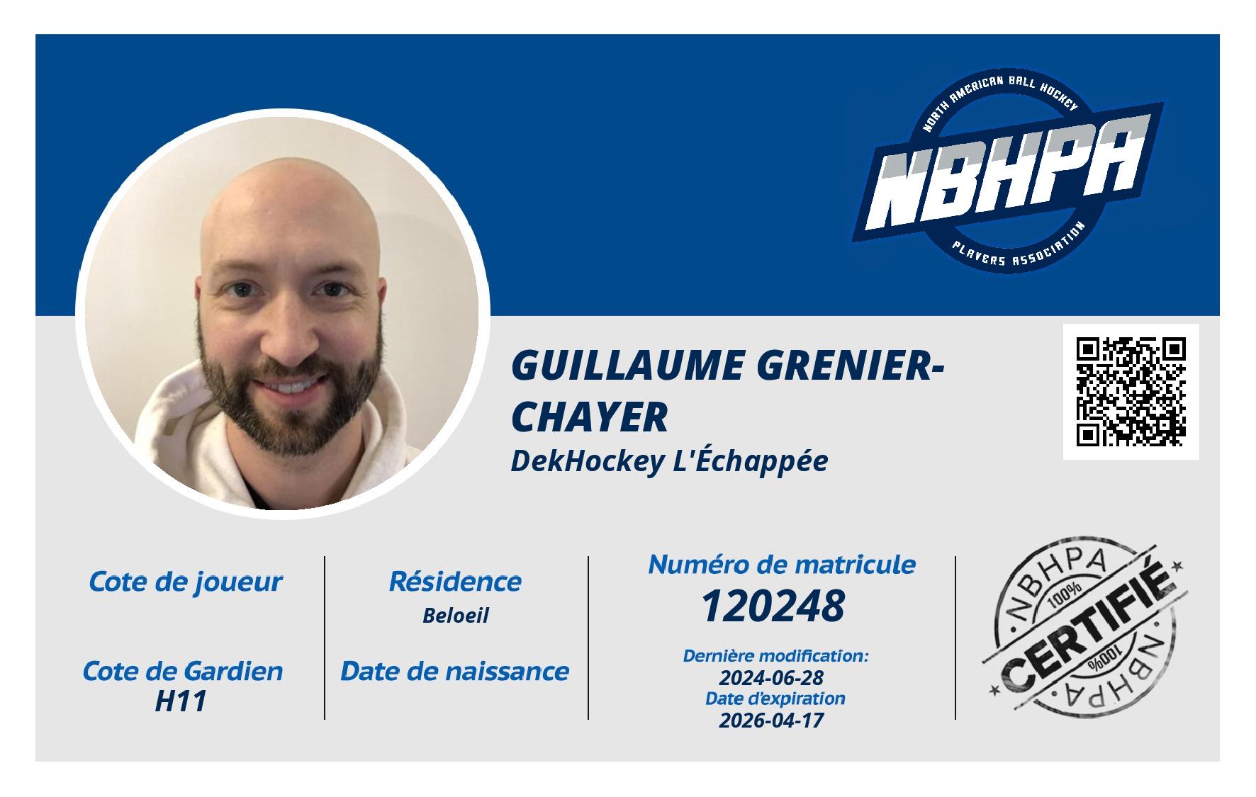 Guillaume Grenier-Chayer