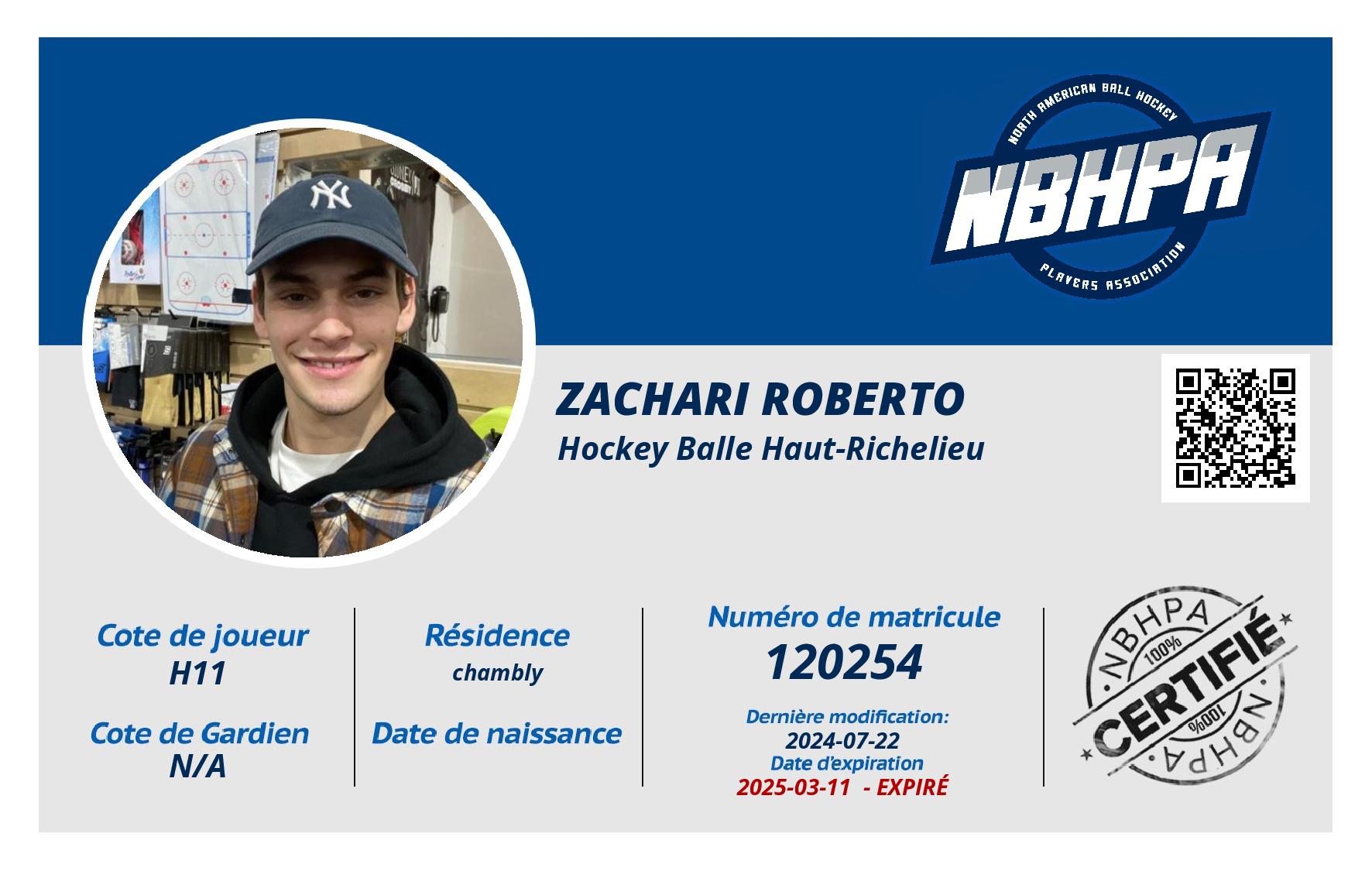 zachari roberto