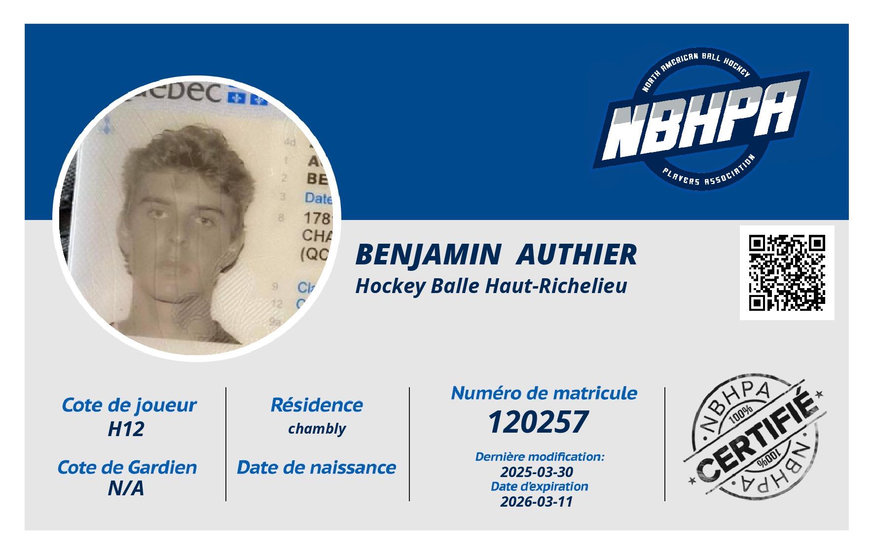 Benjamin  Authier