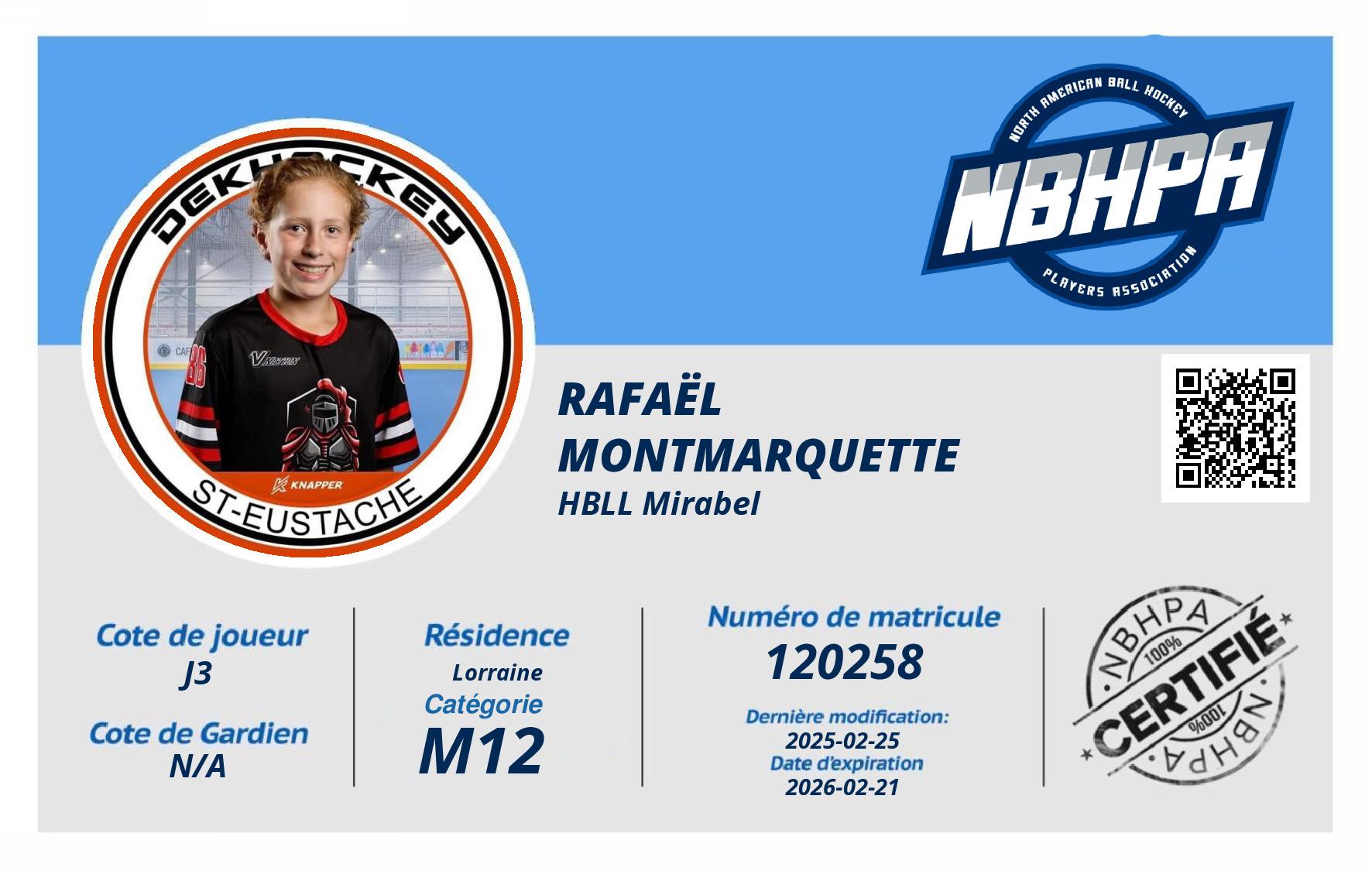 Rafaël  Montmarquette 