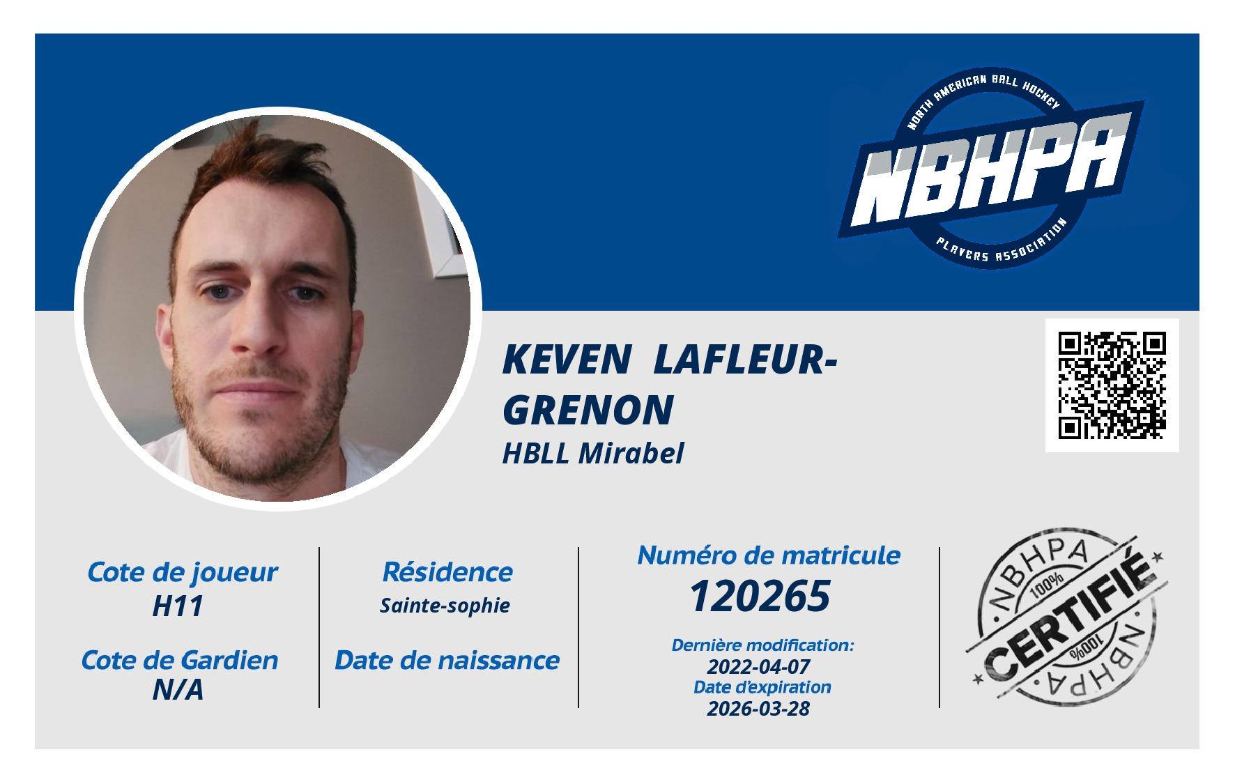 Keven  Lafleur-grenon 