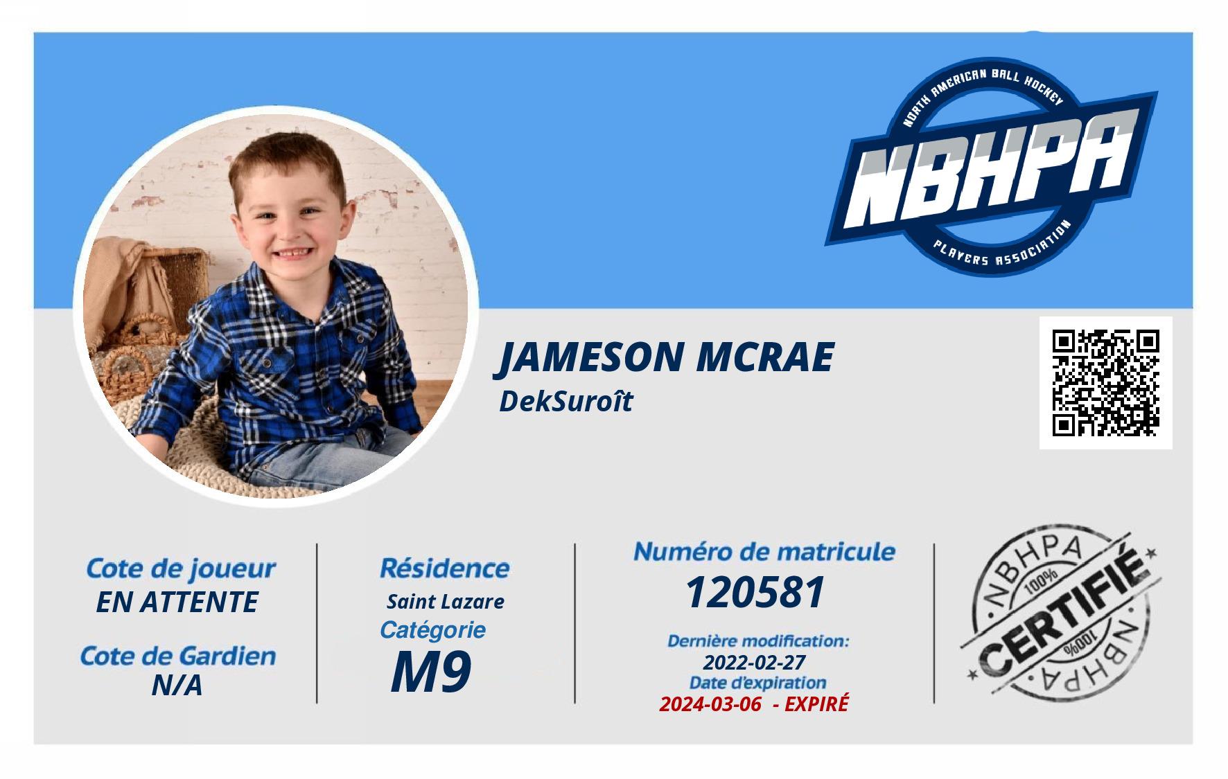 Jameson McRae