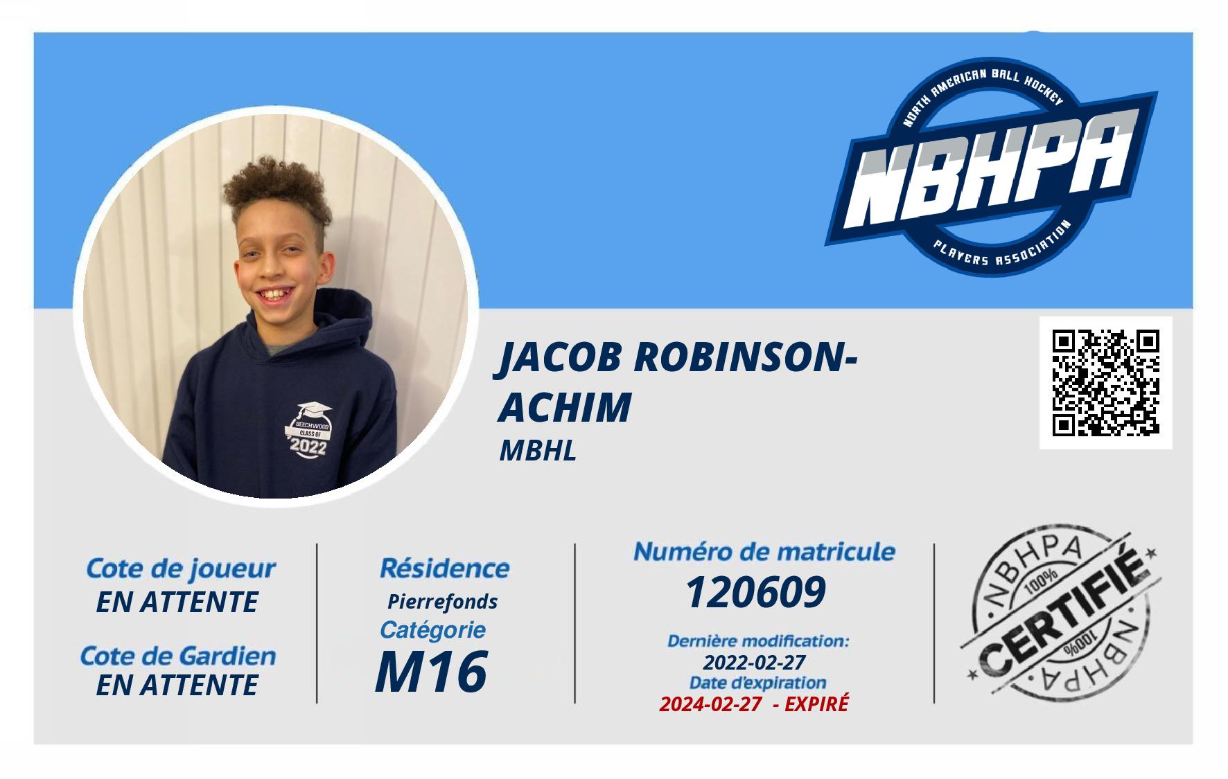 Jacob Robinson-Achim
