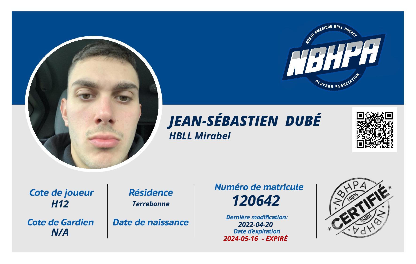 Jean-Sébastien  Dubé