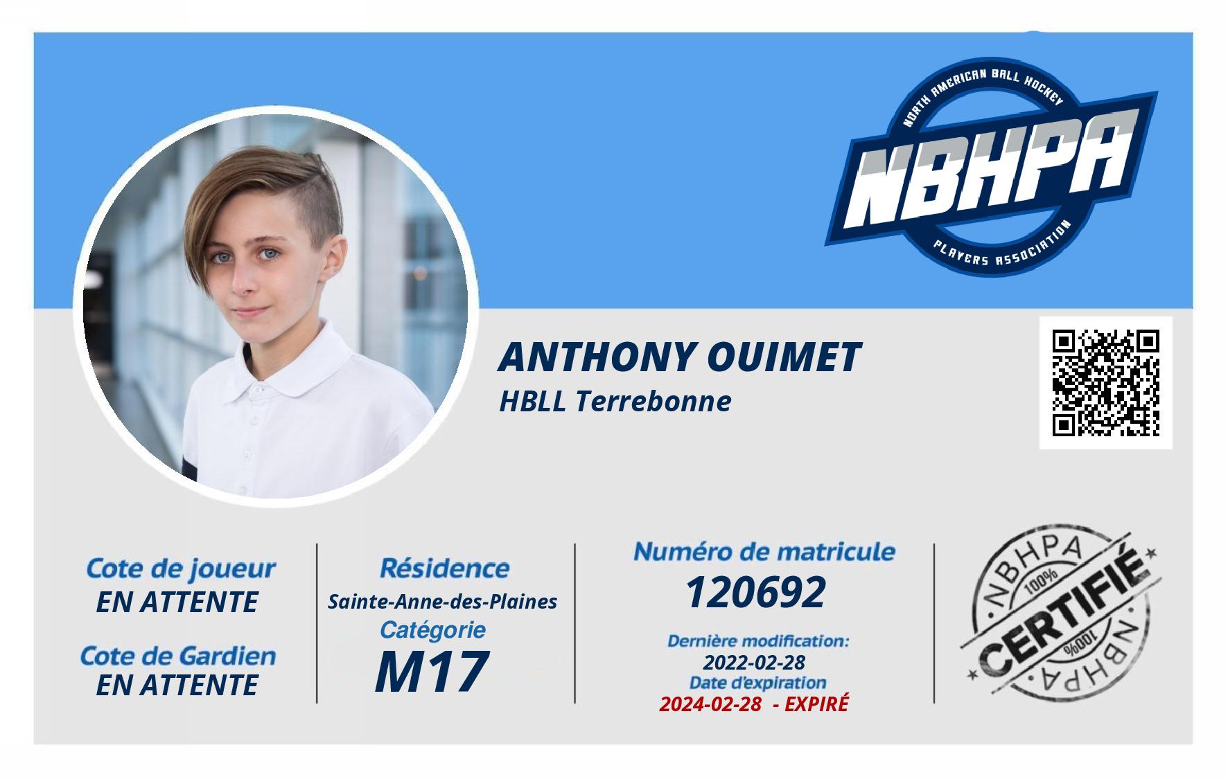 Anthony Ouimet