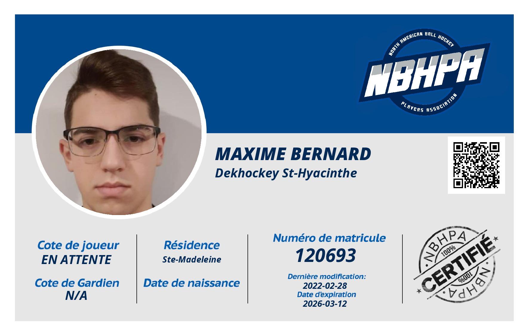 Maxime Bernard 
