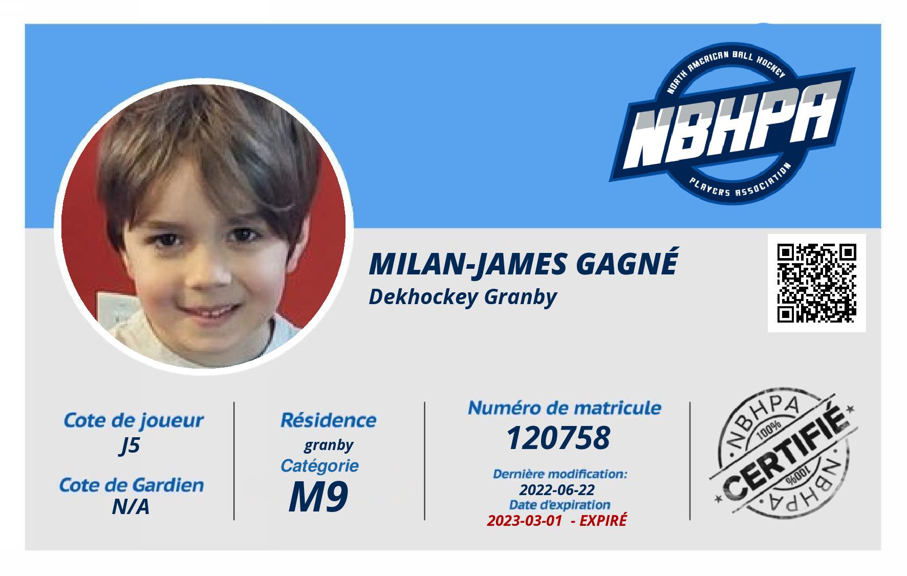 Milan-James Gagné