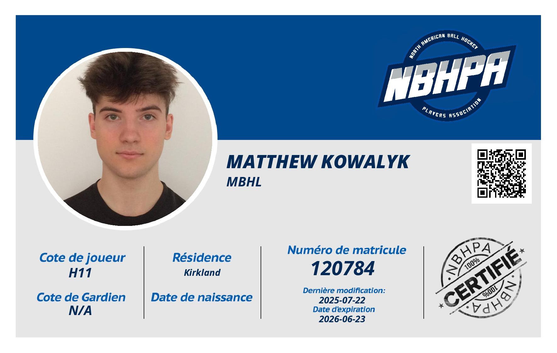 Matthew Kowalyk