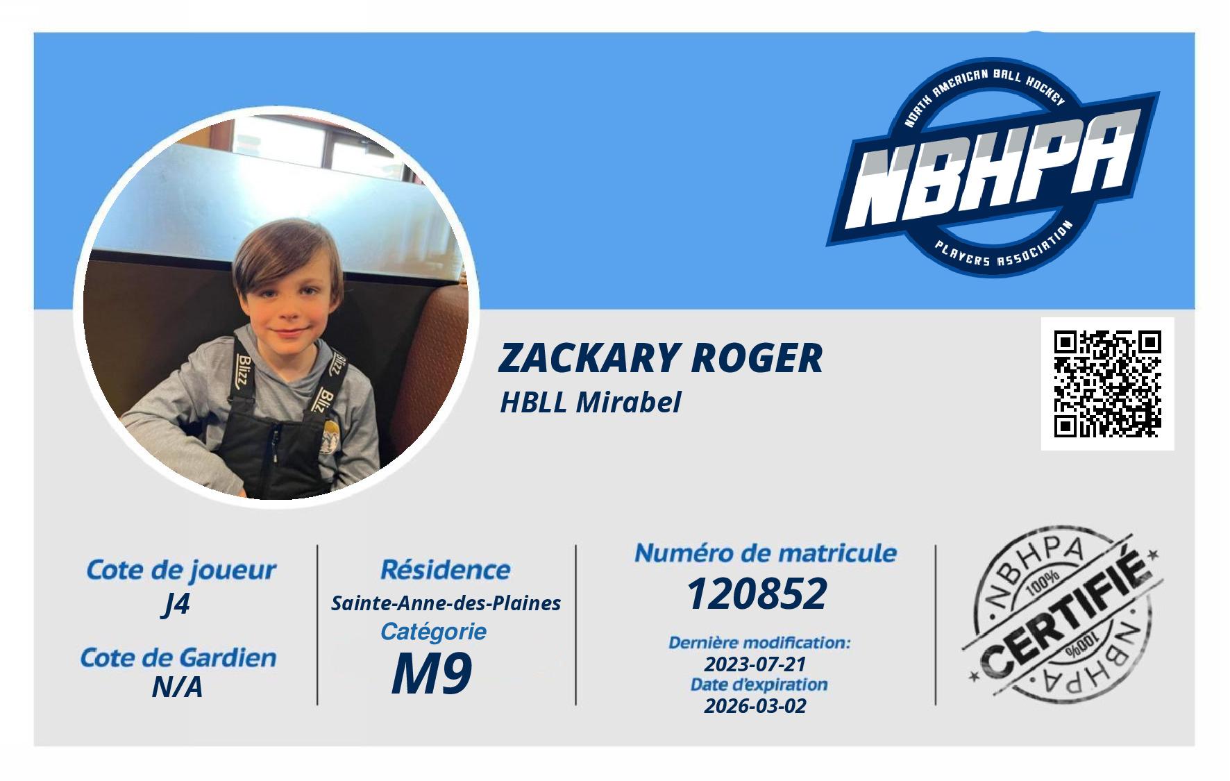 Zackary Roger