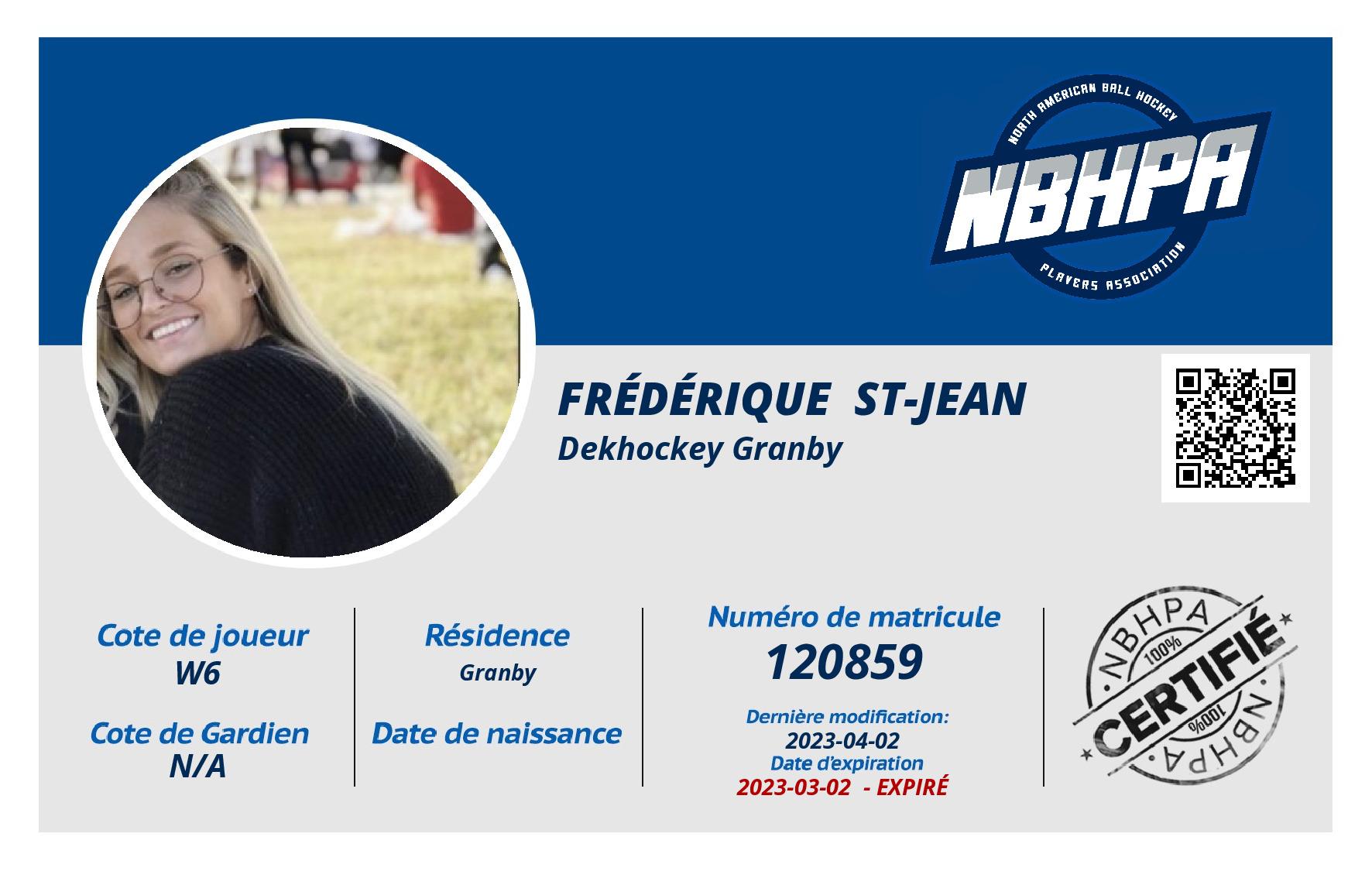 Frédérique  St-Jean