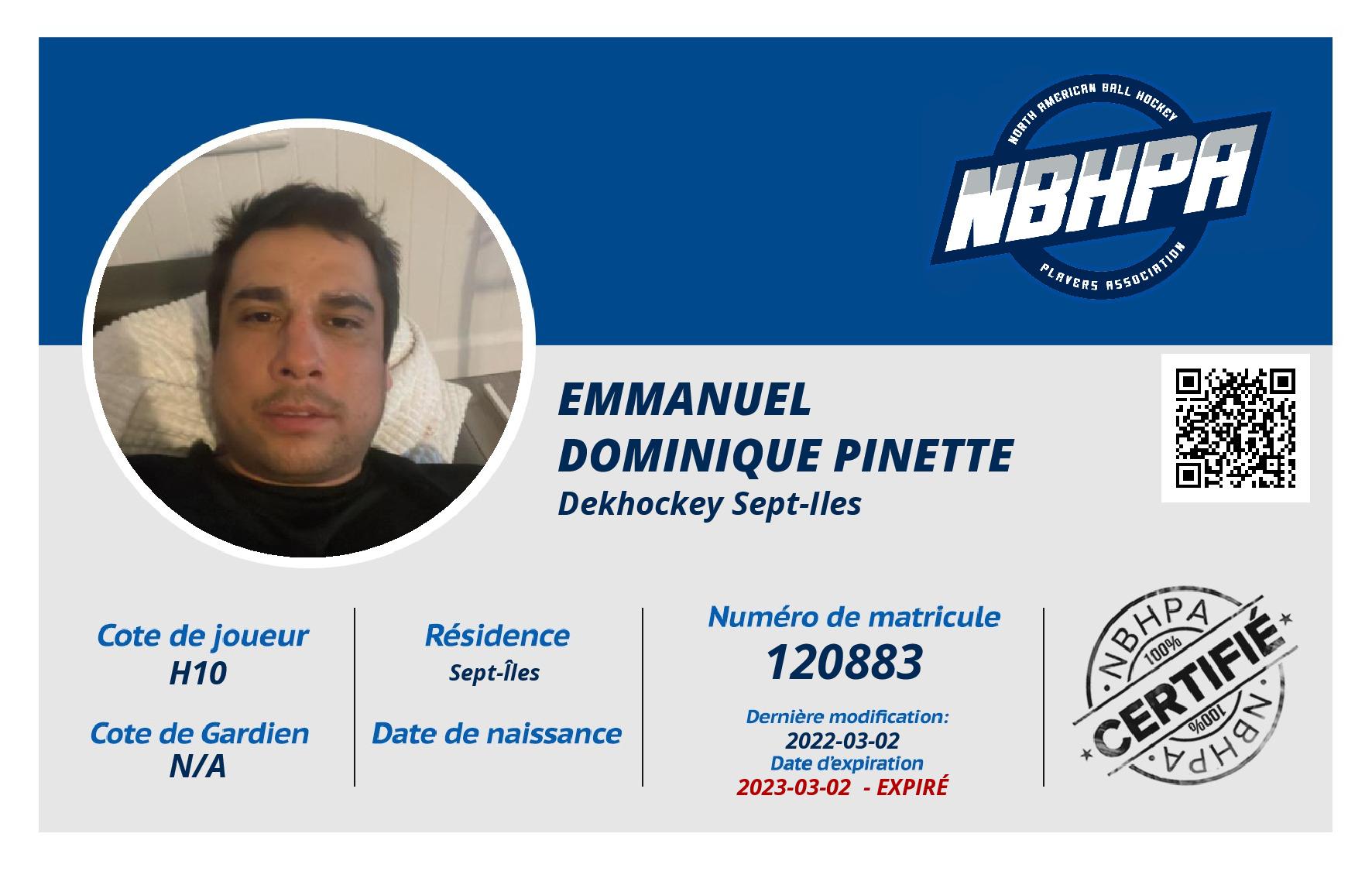 Emmanuel  Dominique Pinette