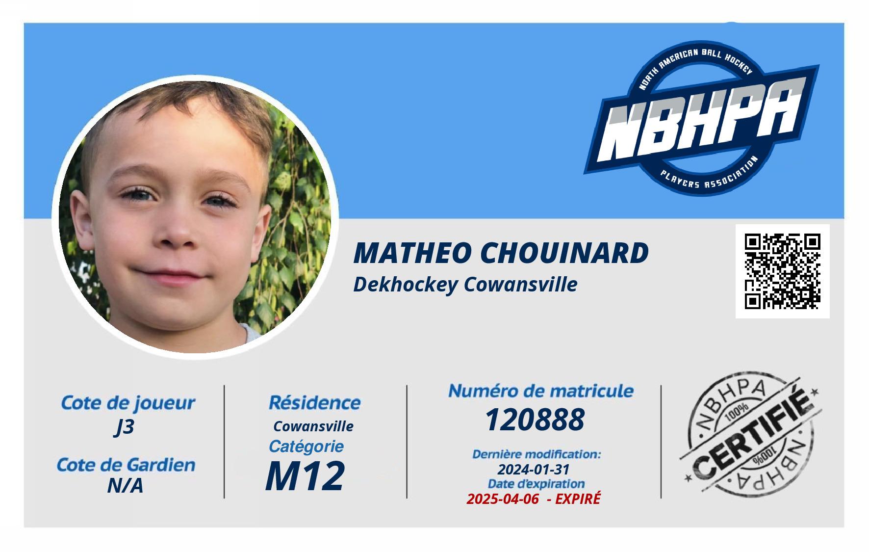 Matheo Chouinard 