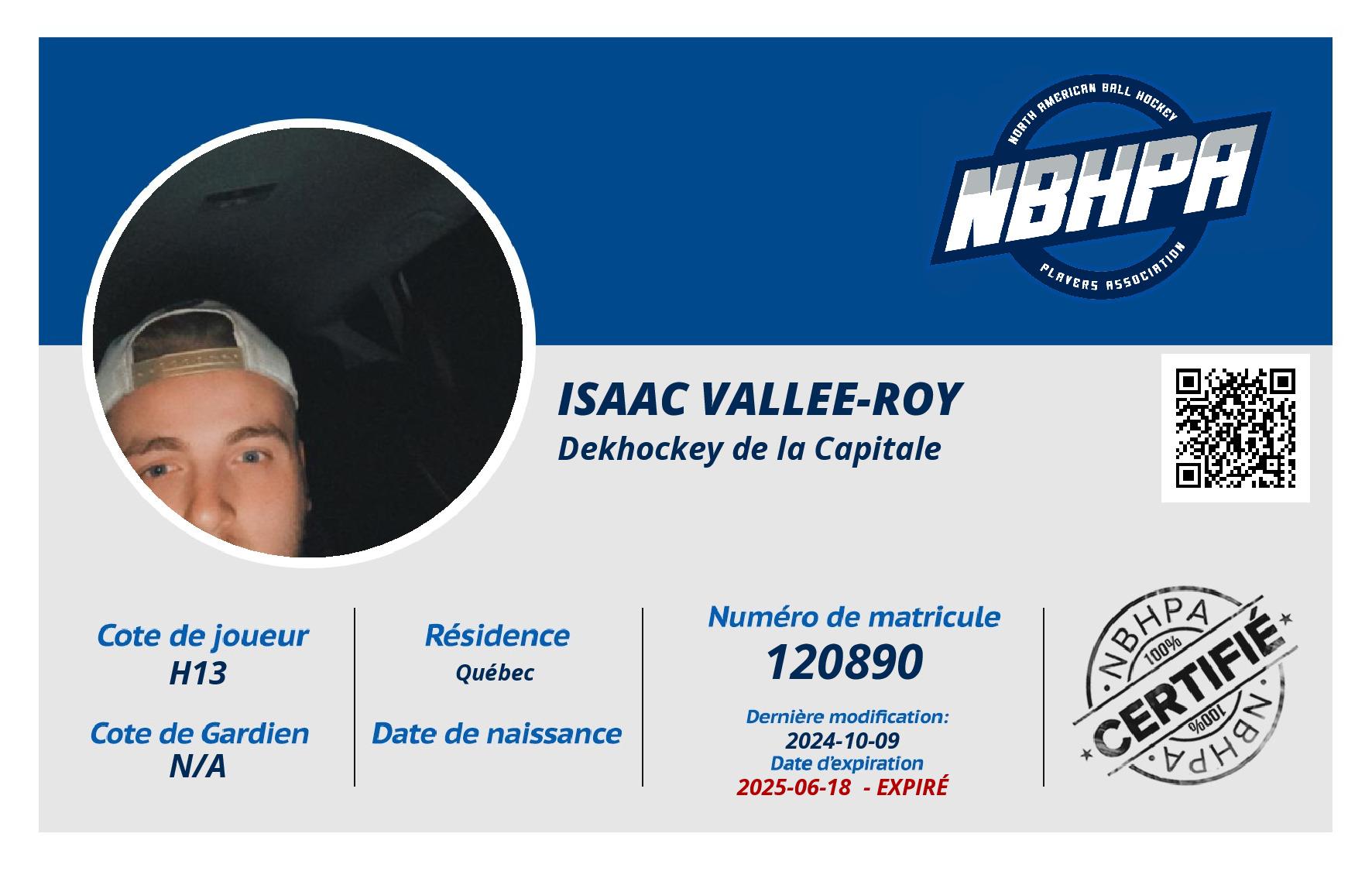 Isaac Vallee-roy 