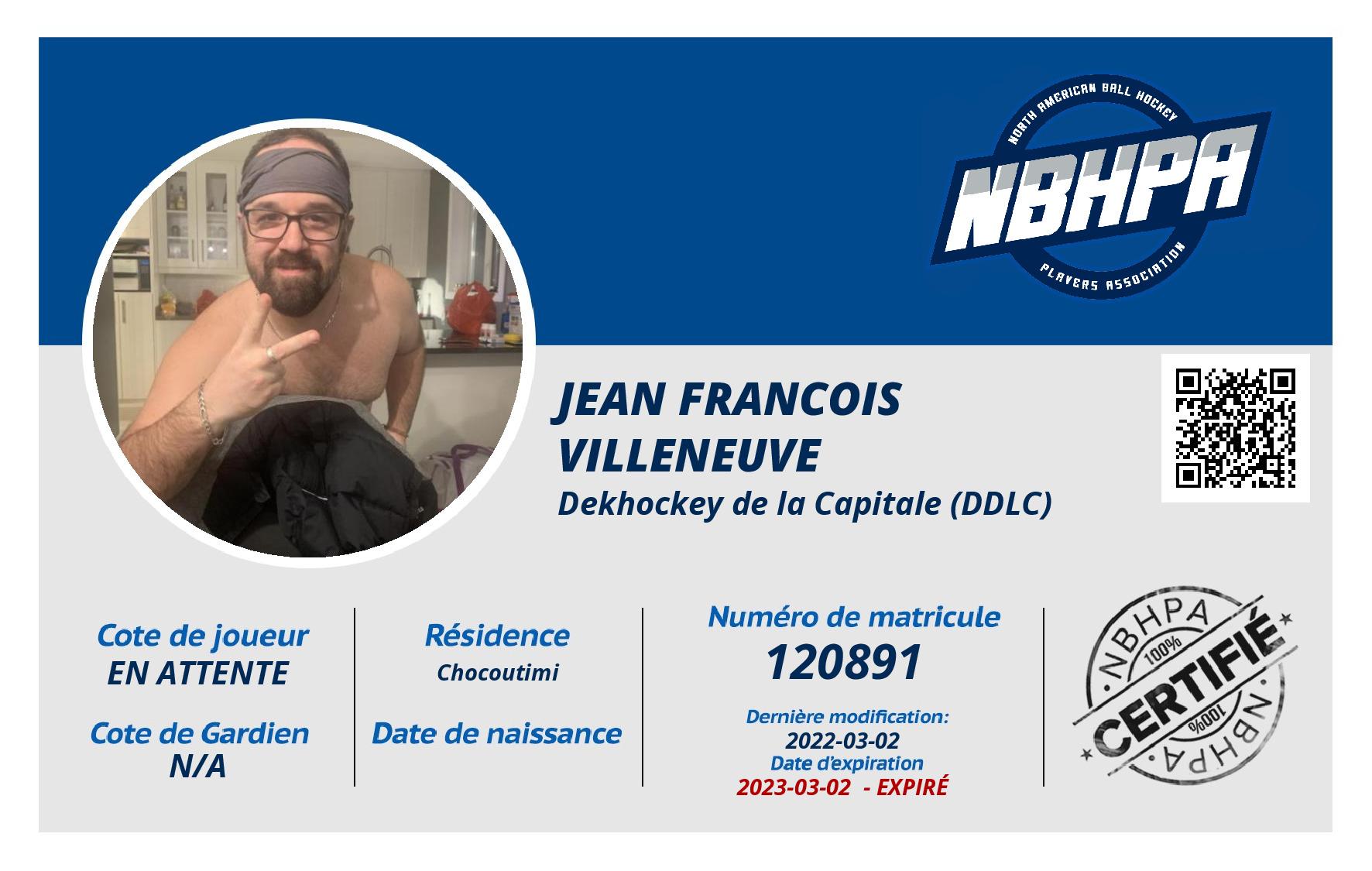 Jean francois  Villeneuve 