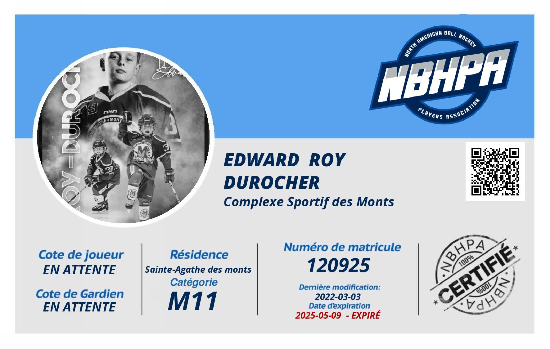 Edward  Roy Durocher 