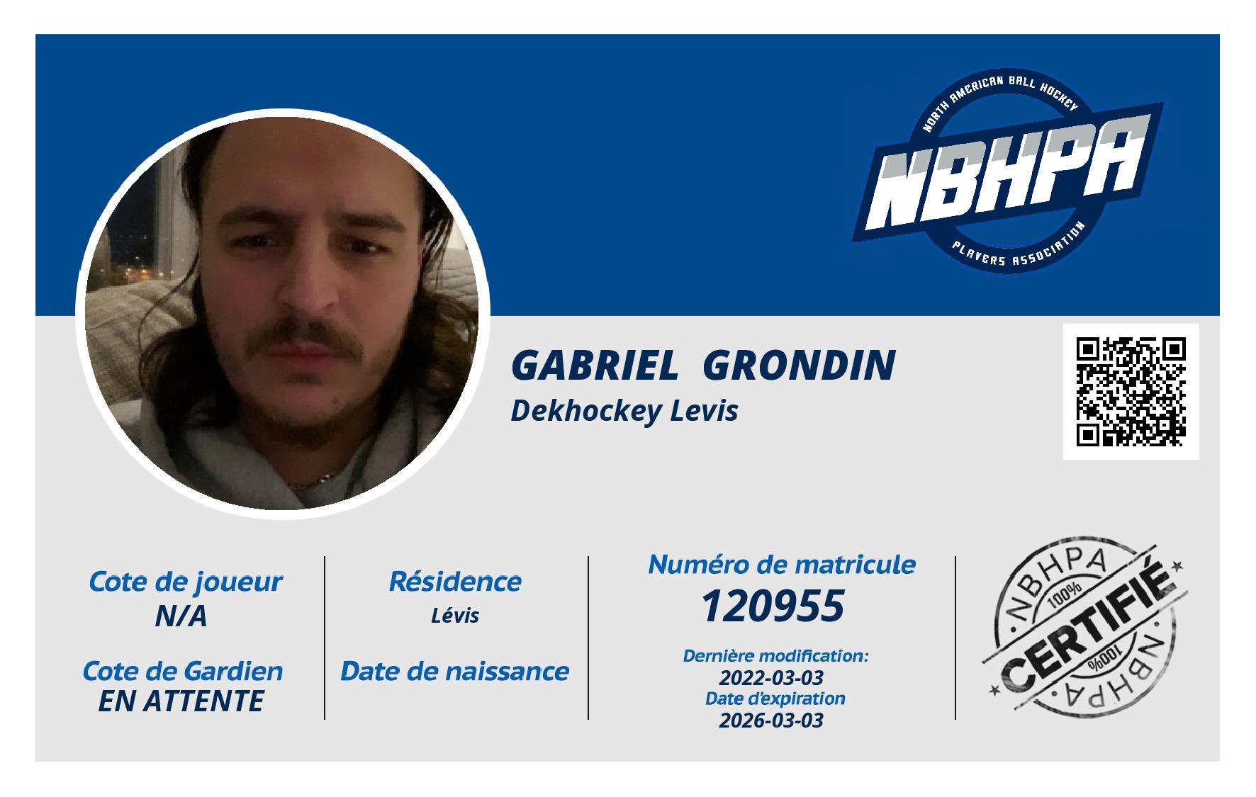 Gabriel  Grondin