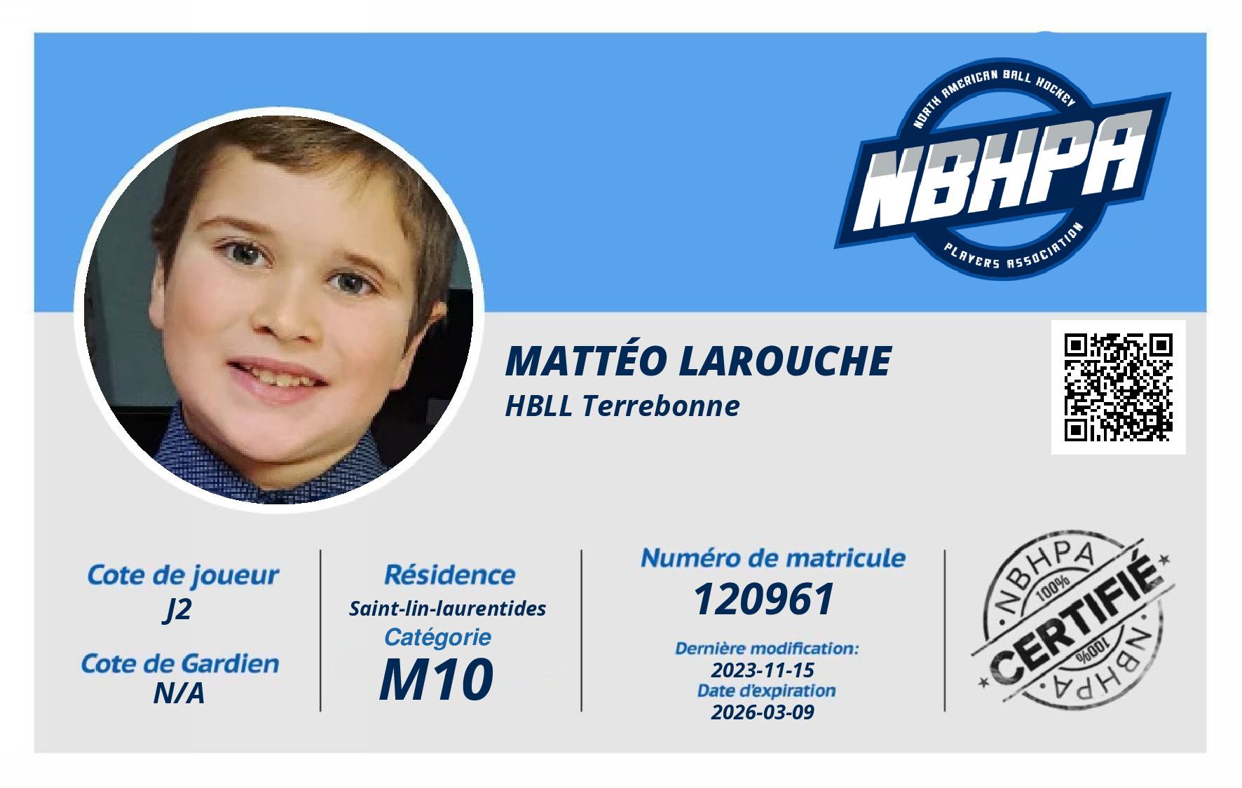 Mattéo Larouche