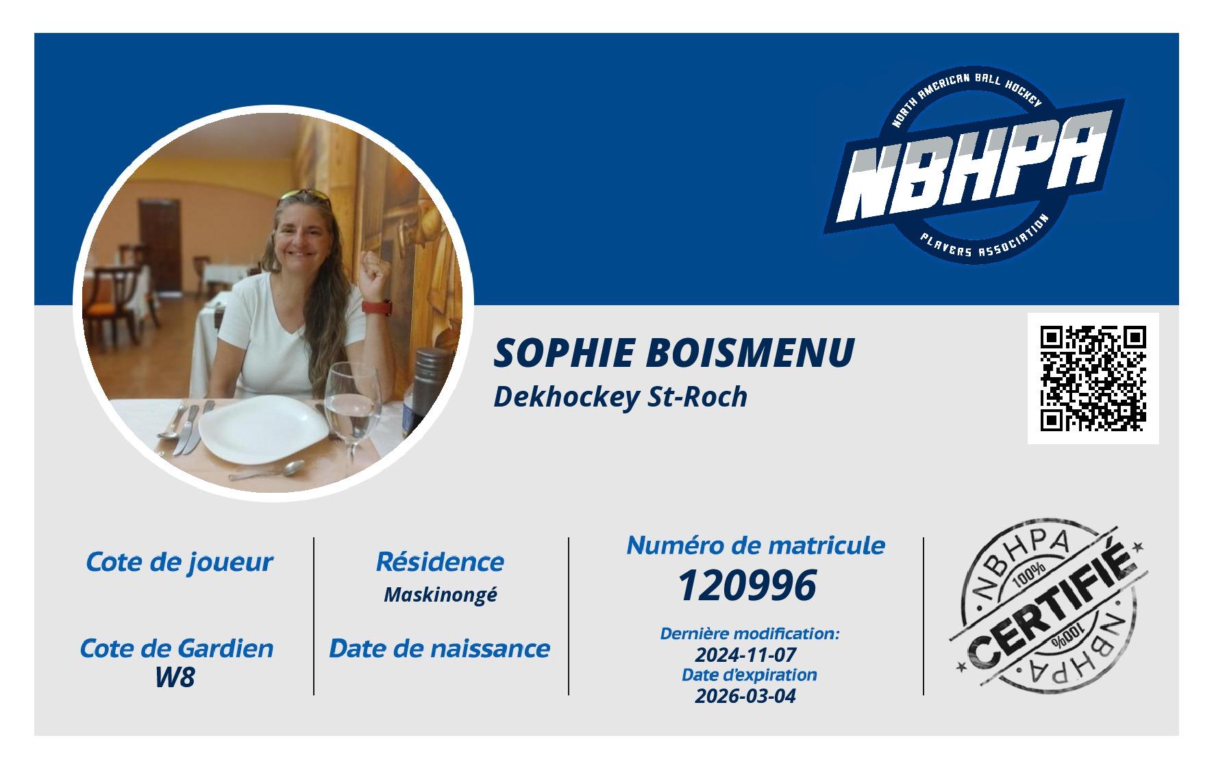 Sophie Boismenu