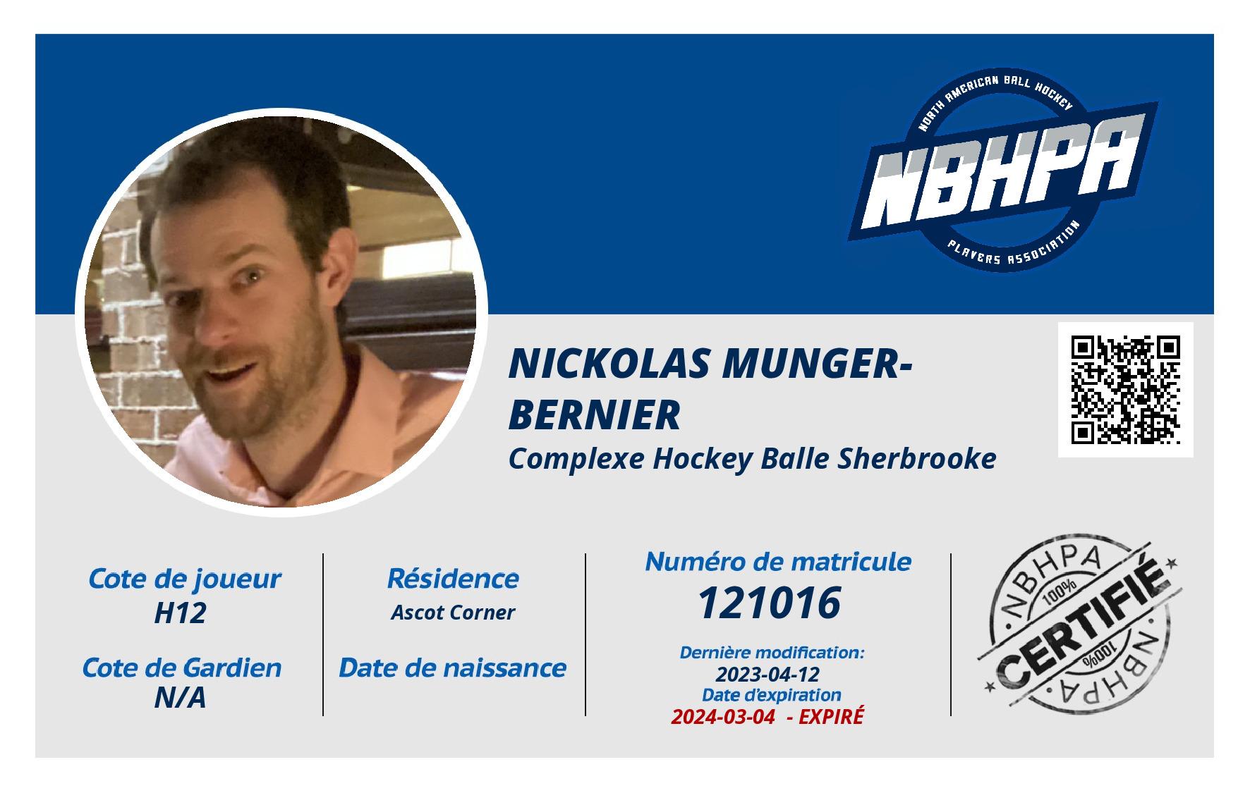 Nickolas Munger-Bernier 