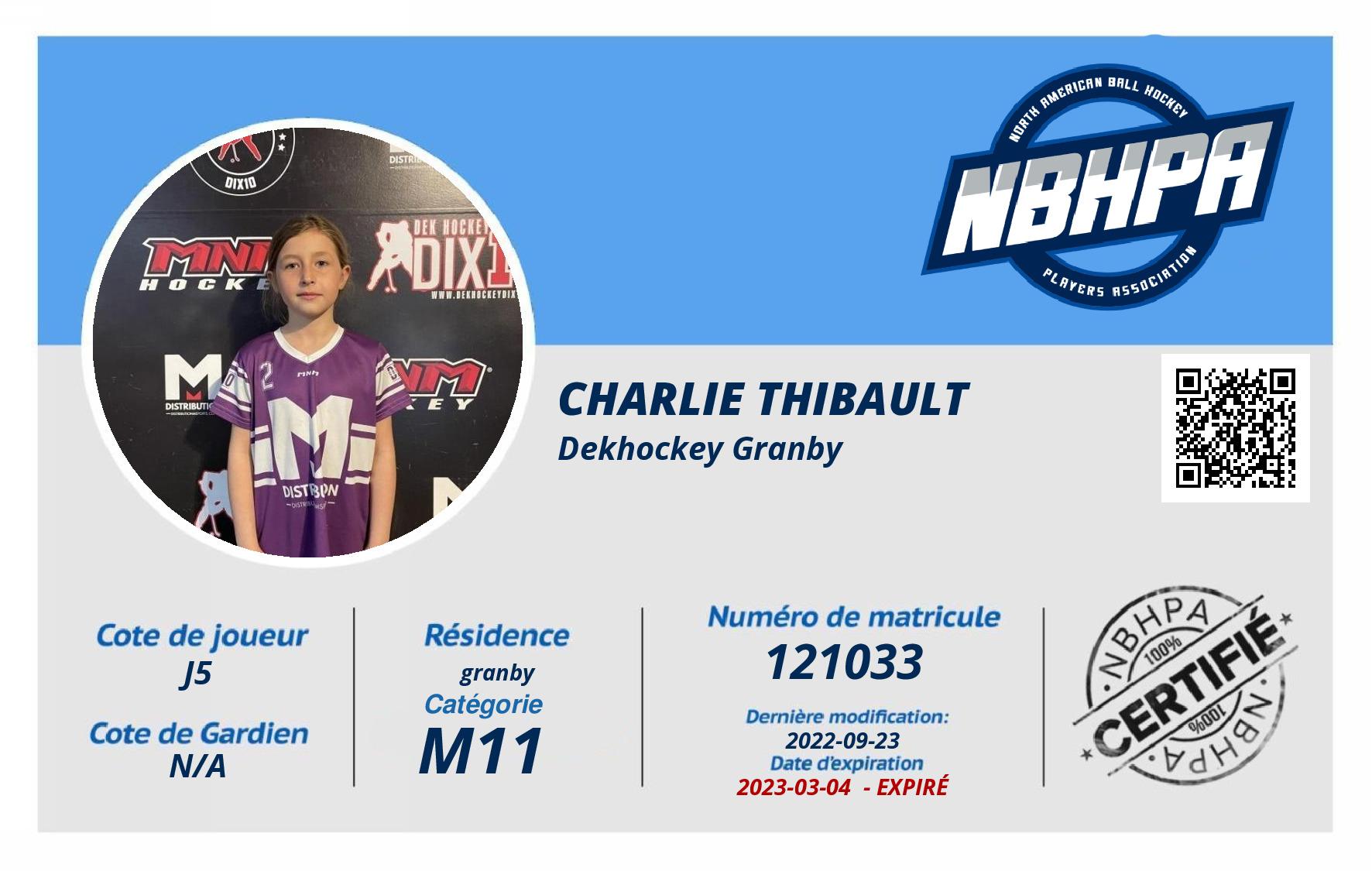 Charlie Thibault