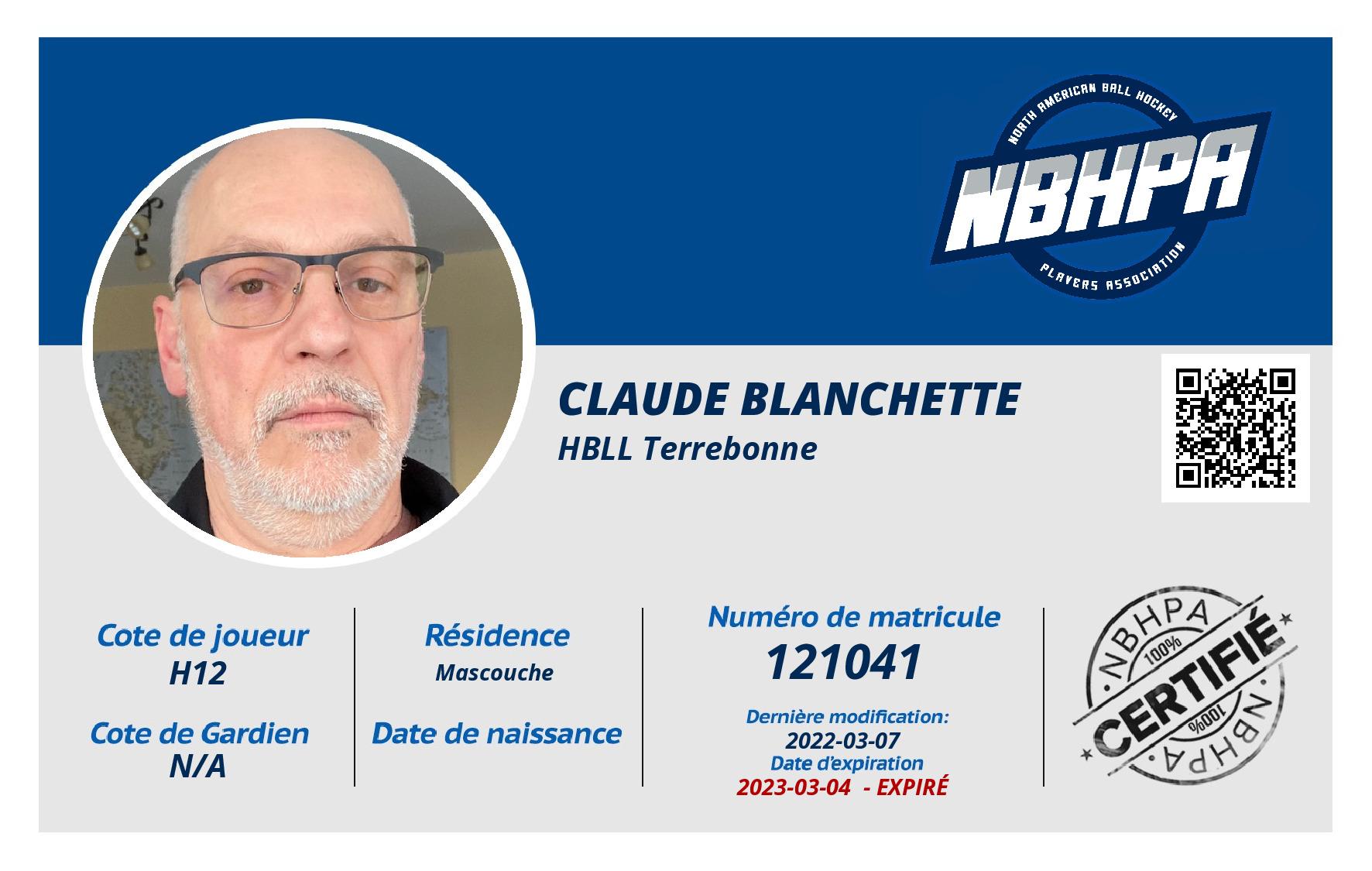Claude Blanchette