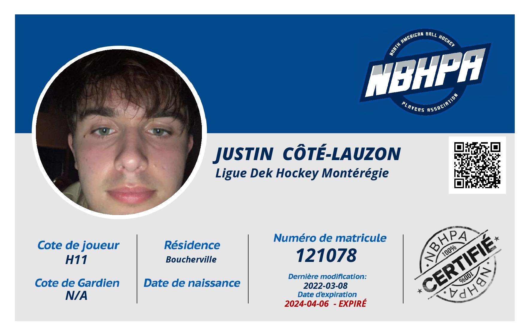 Justin  Côté-Lauzon 