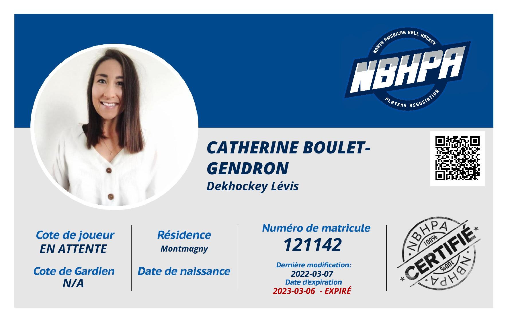 Catherine Boulet-Gendron