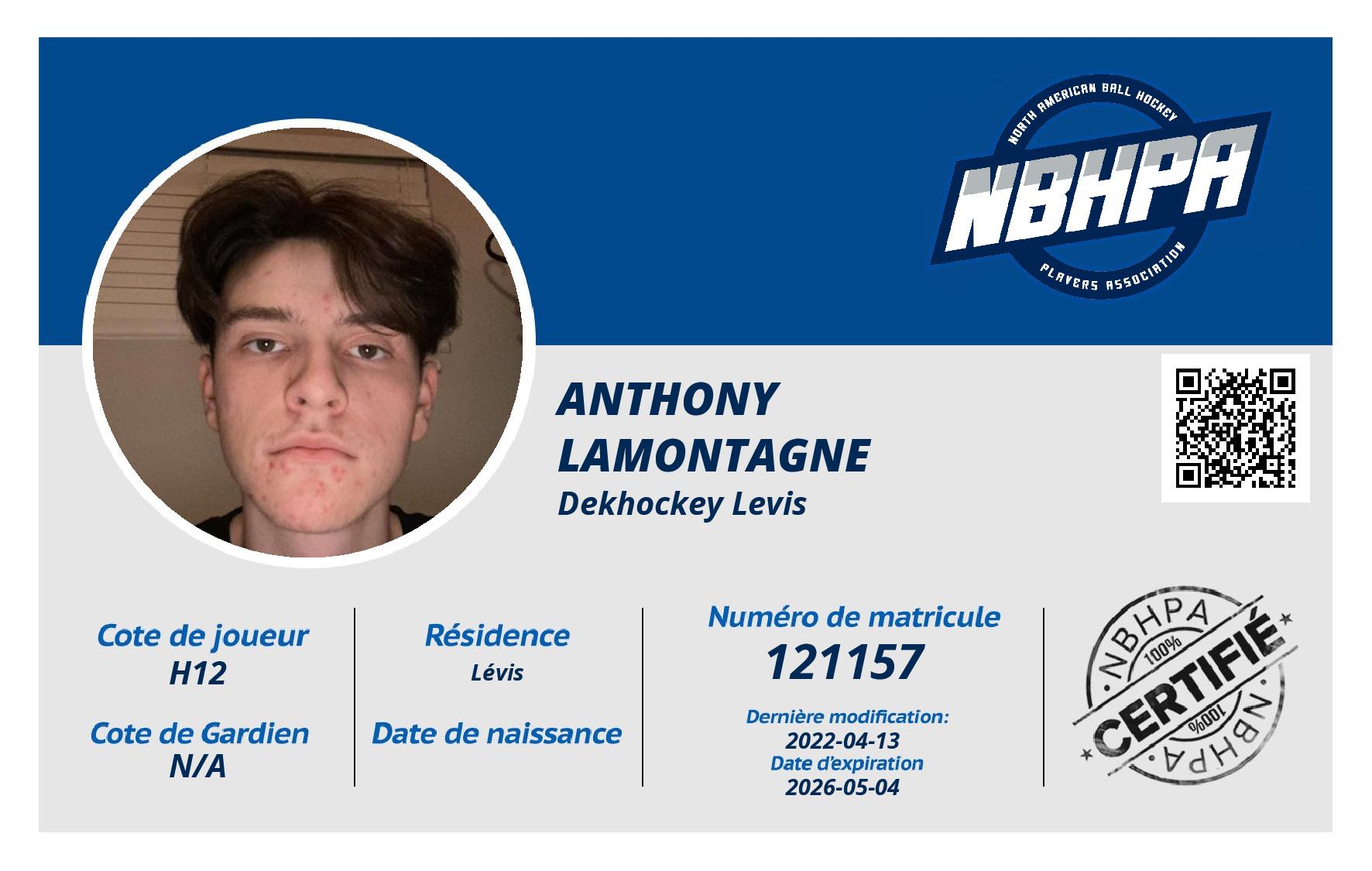 Anthony Lamontagne 
